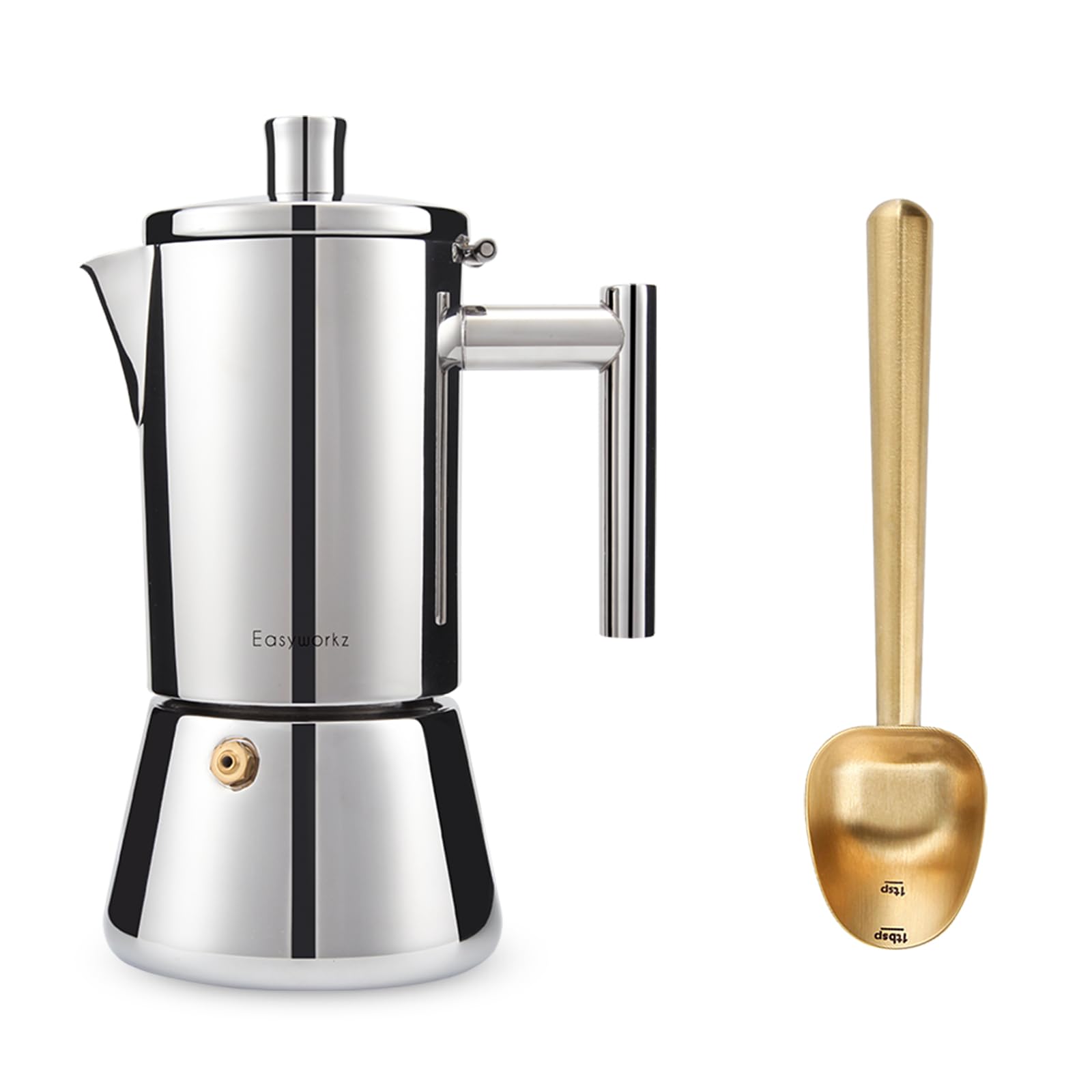 Amazon.com: Easyworkz Diego Stovetop Espresso Maker 4Cup 6.8 oz