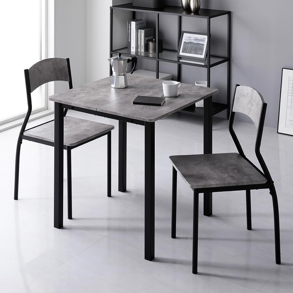 Amazon｜RASIK ダイニングテーブルセット 2人用 3点セット テーブル 1