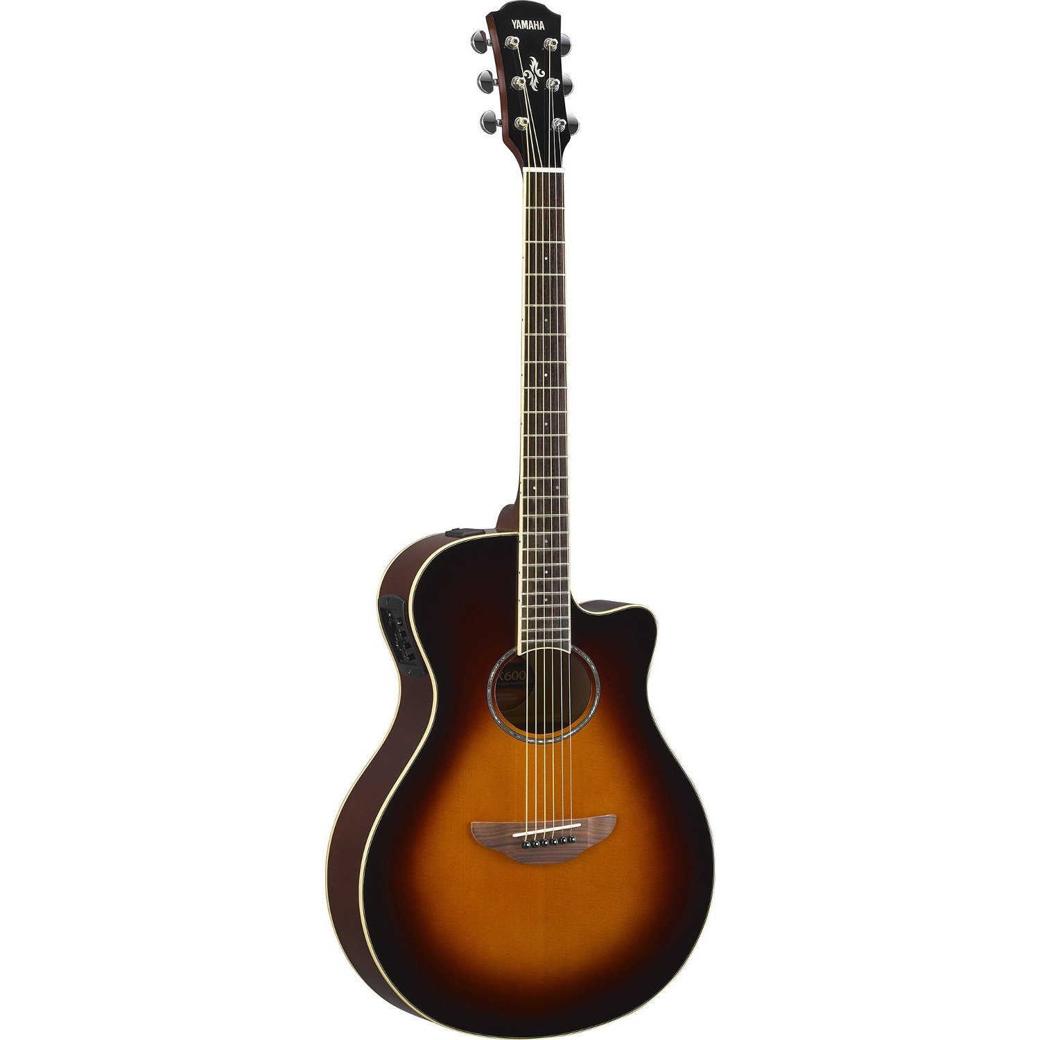 Amazon.com: Yamaha APX600 OVS Thin Body Acoustic-Electric Guitar