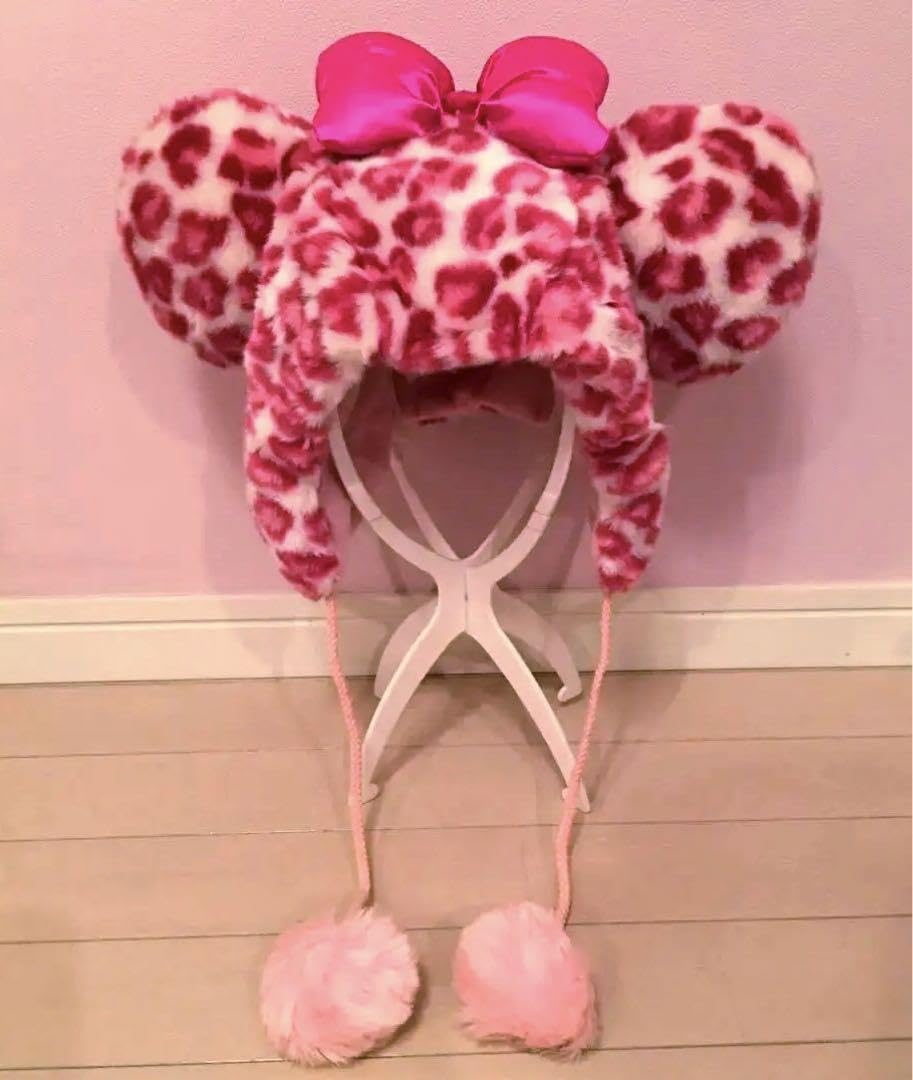 momentel ヒョウ柄ファーキャップ momentel ヒョウ柄ファーキャップ