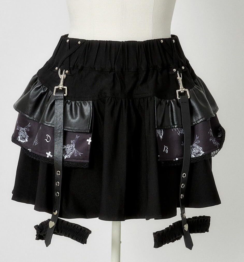 DimMoire PUNKフリルミニスカート ブラック DimMoire PUNKフリルミニ
