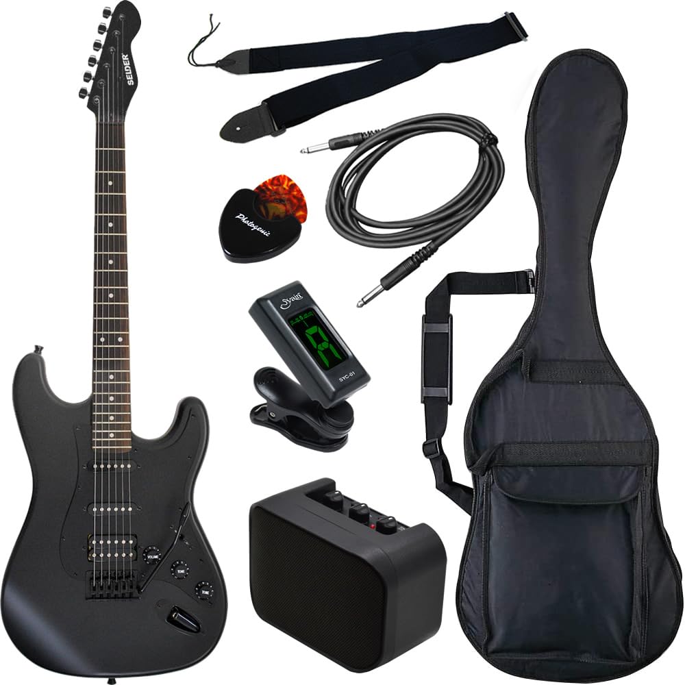 Selder エレキギター (9点セット) 最も安い Selder (9点セット) Selder