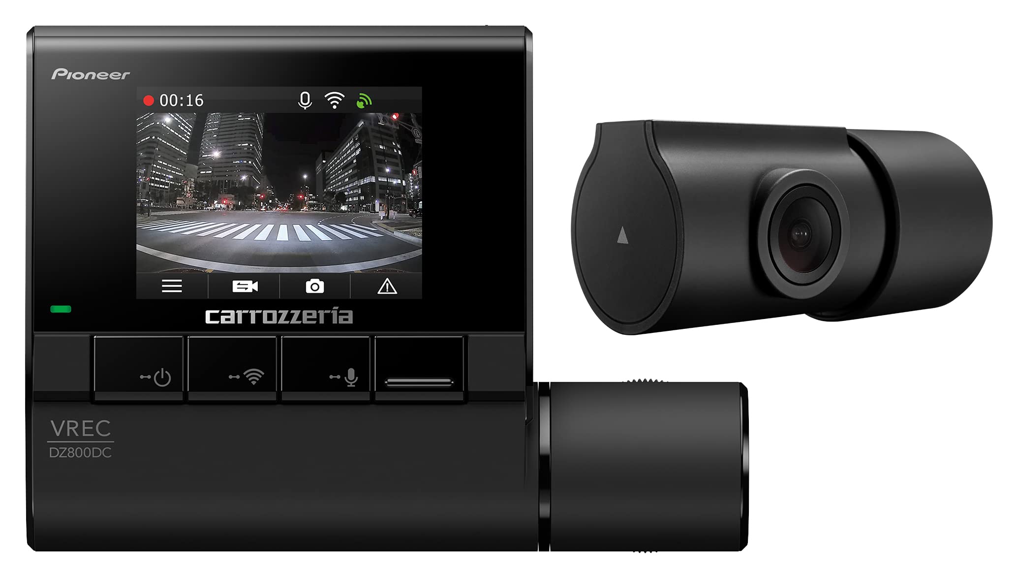 Amazon | Pioneer ドライブレコーダー VREC-DZ800DC 前後2カメラ 前後