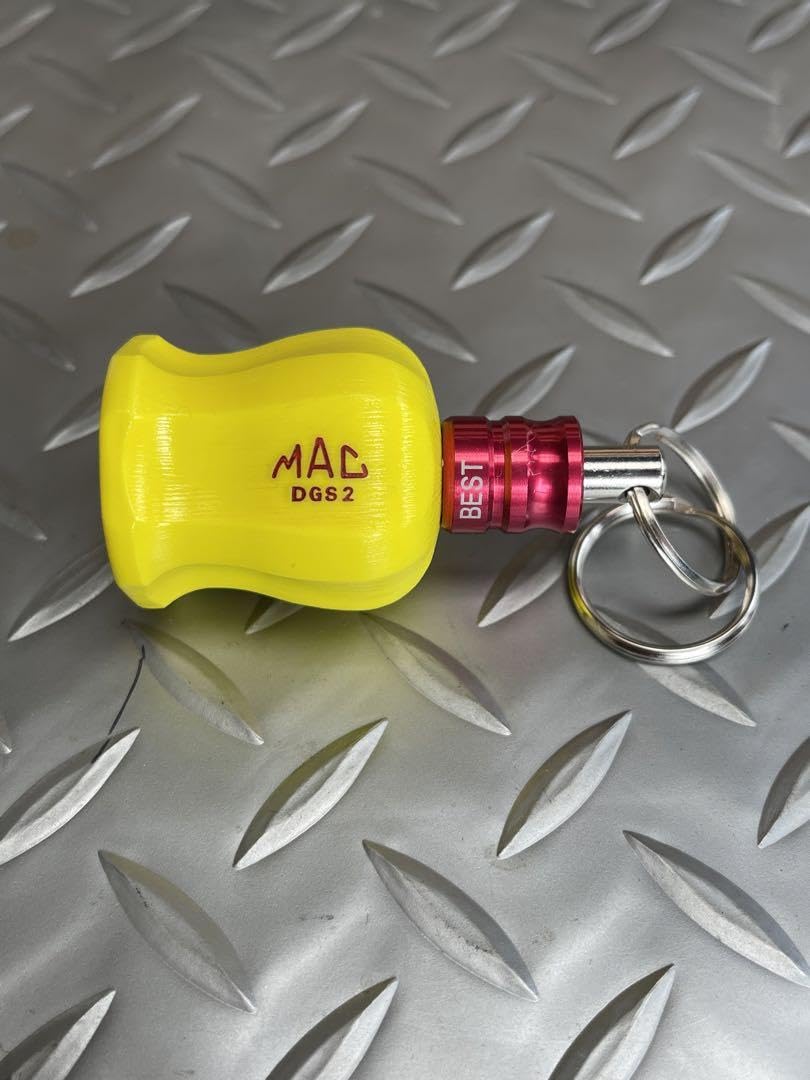 Amazon.co.jp: マックツールオリジナル改造グリップキーホルダー黄色赤