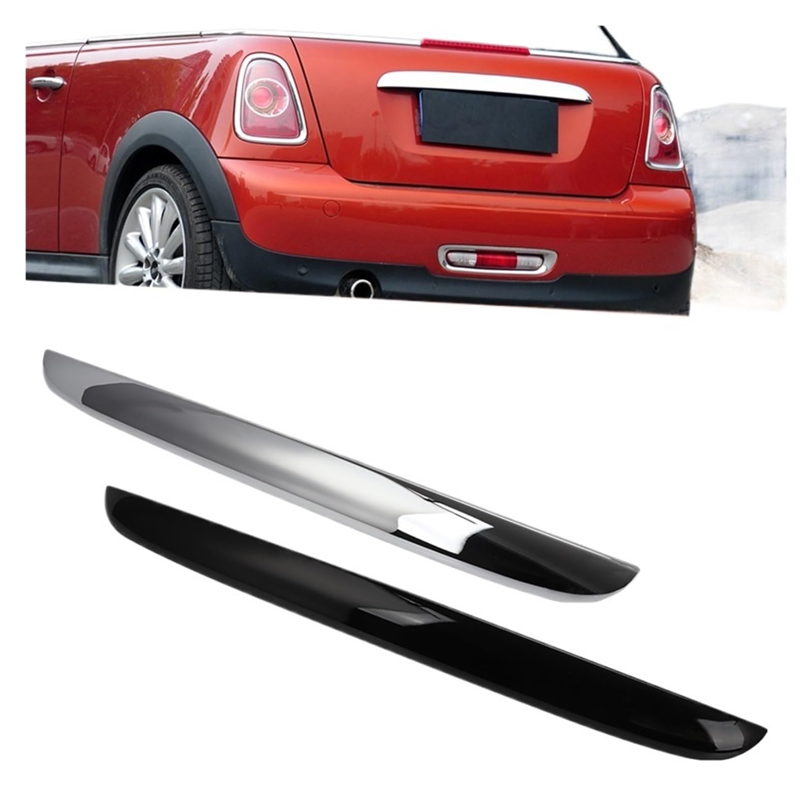 Amazon.co.jp: クローム ブラック シルバー リアトランク テールゲート