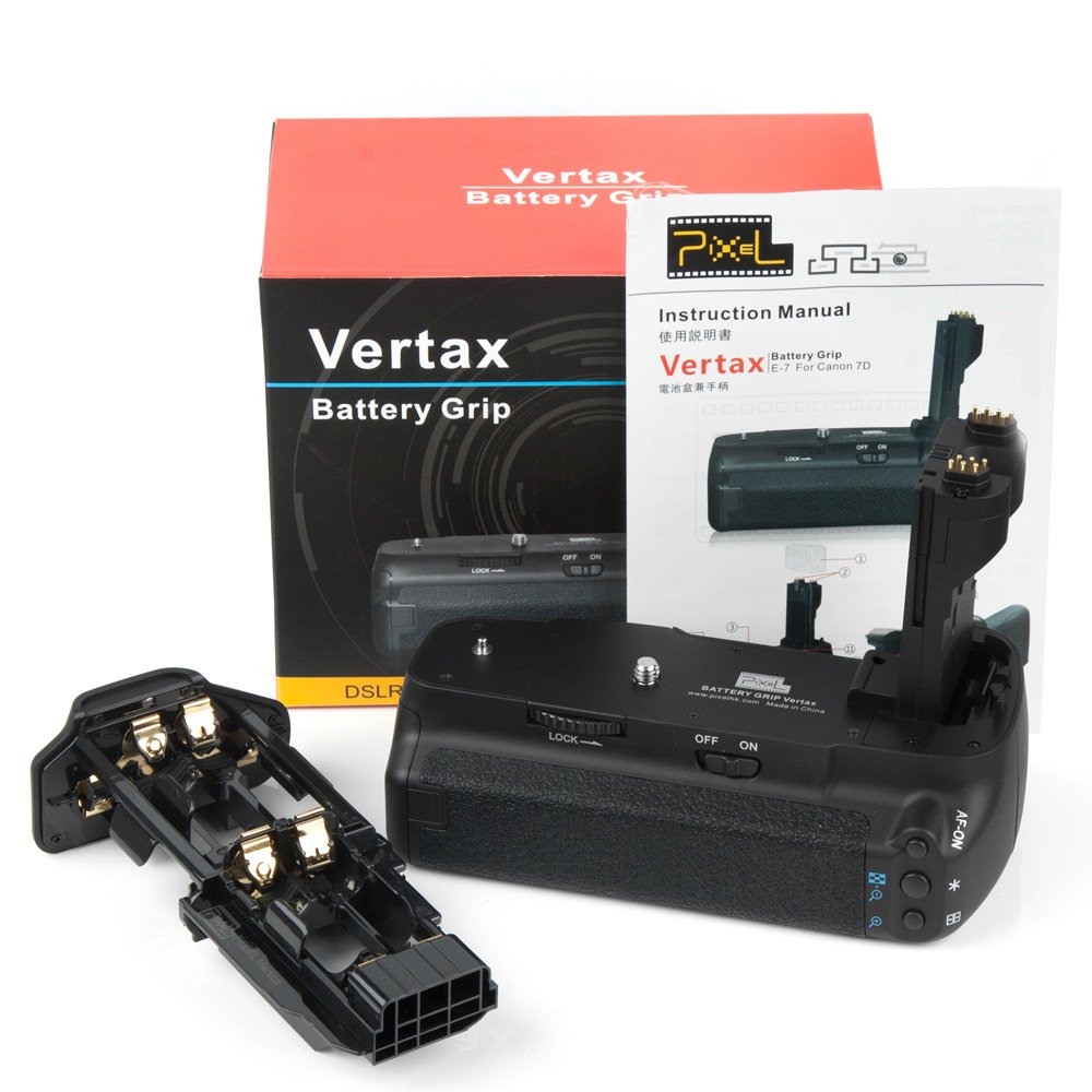 Amazon.co.jp: Pixel BG-E7 バッテリーグリップ Canon EOS 7D DSLR