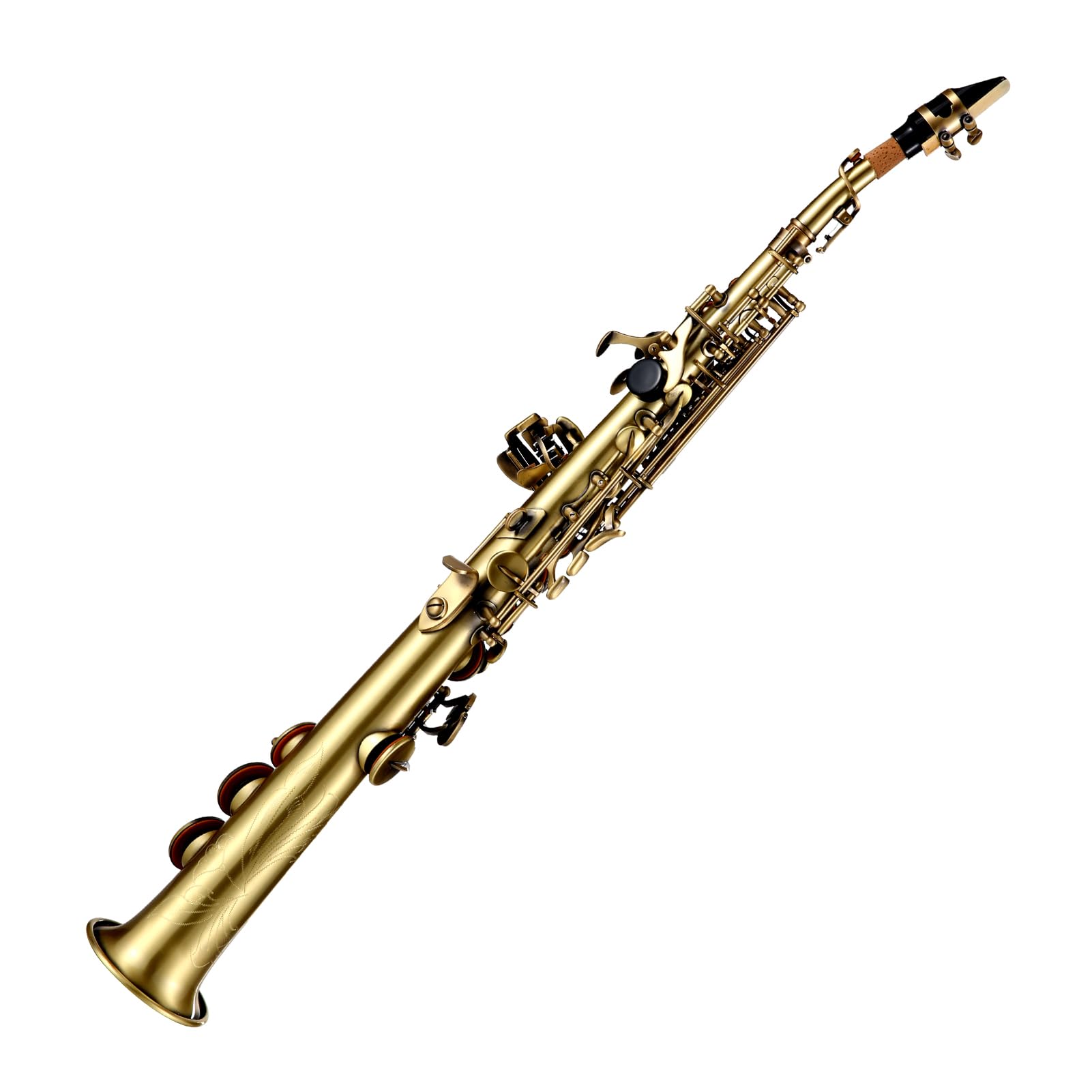 Amazon.com: Btuty Straight Bb Soprano Saxophone Nickel Plated Sax