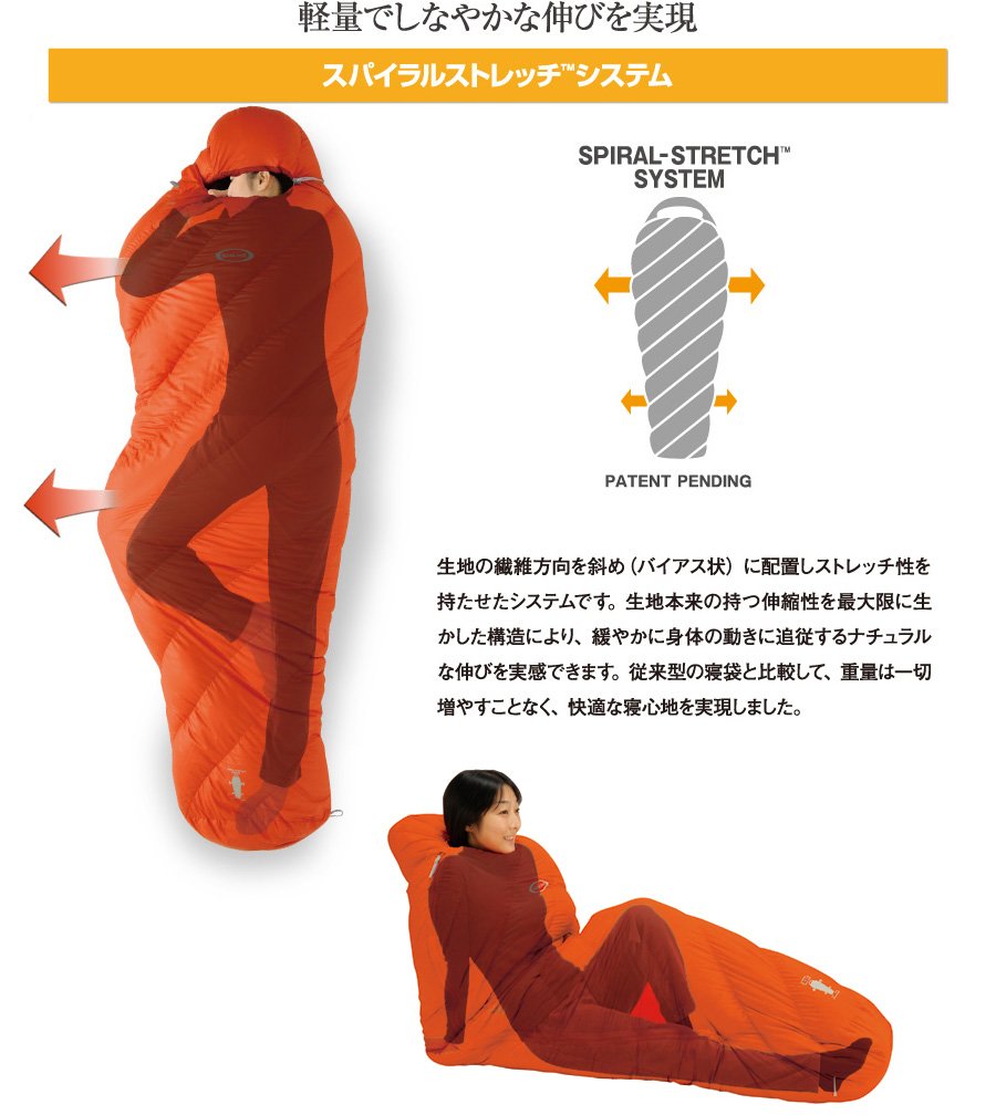 Amazon.co.jp: モンベル(mont-bell) 寝袋 UL.スパイラル アルパイン