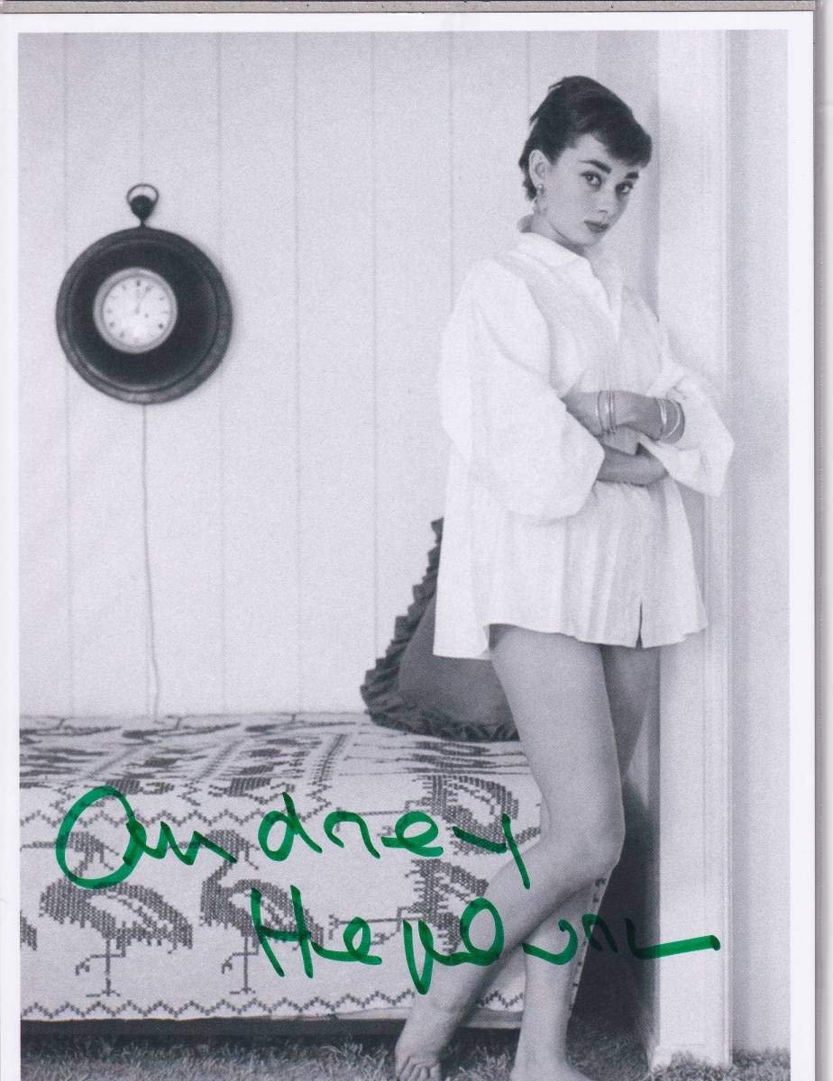 Amazon.co.jp: ローマの休日オードリーヘプバーン 直筆サイン入り写真