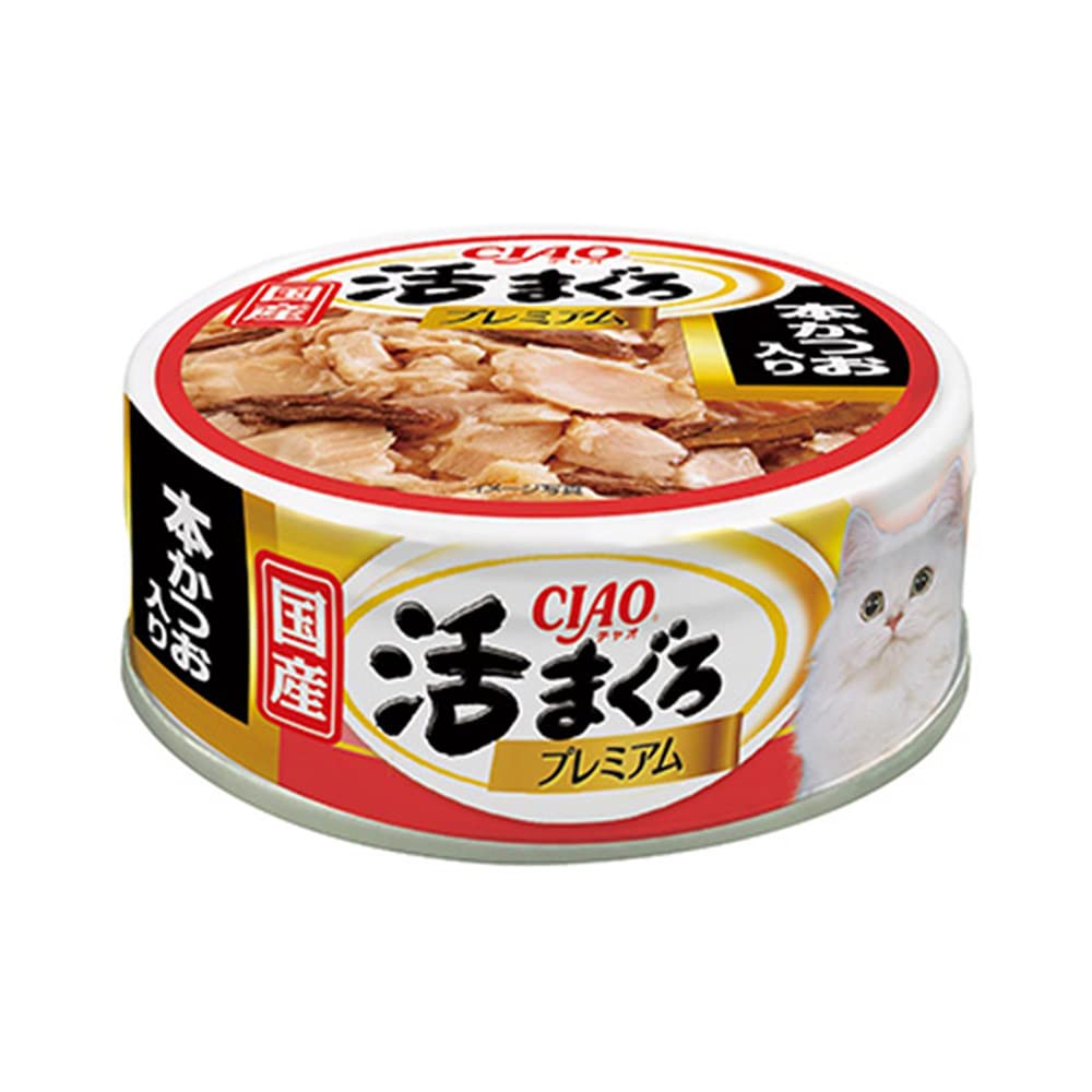 CIAOチャオ「活まぐろプレミアム」国産 70g×72缶 （3種の味） Amazon.co.