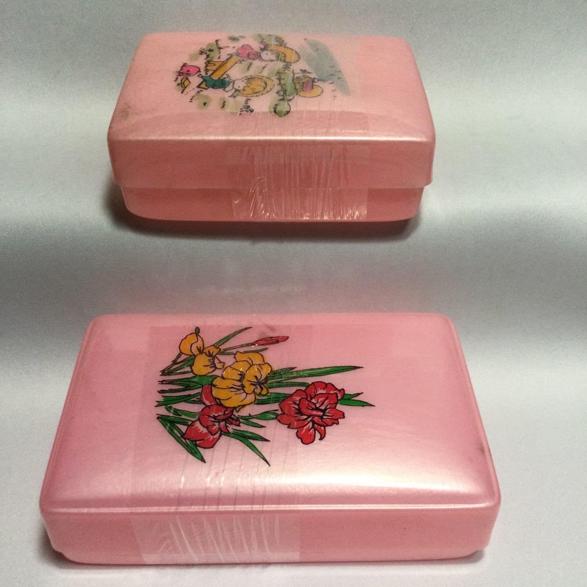 Amazon.co.jp: 昭和レトロ/小物入れ/2種/ヴィンテージ/当時物 : 文房具