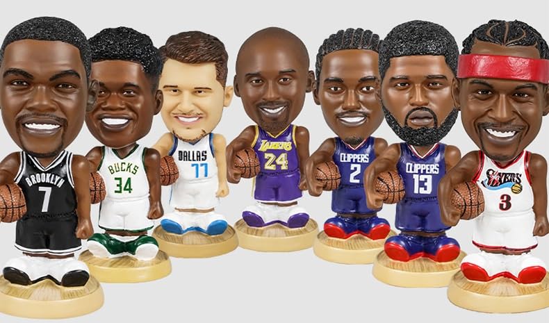 Amazon.co.jp: NBA バスケットボール 選手 ボブルヘッド フィギュア 二