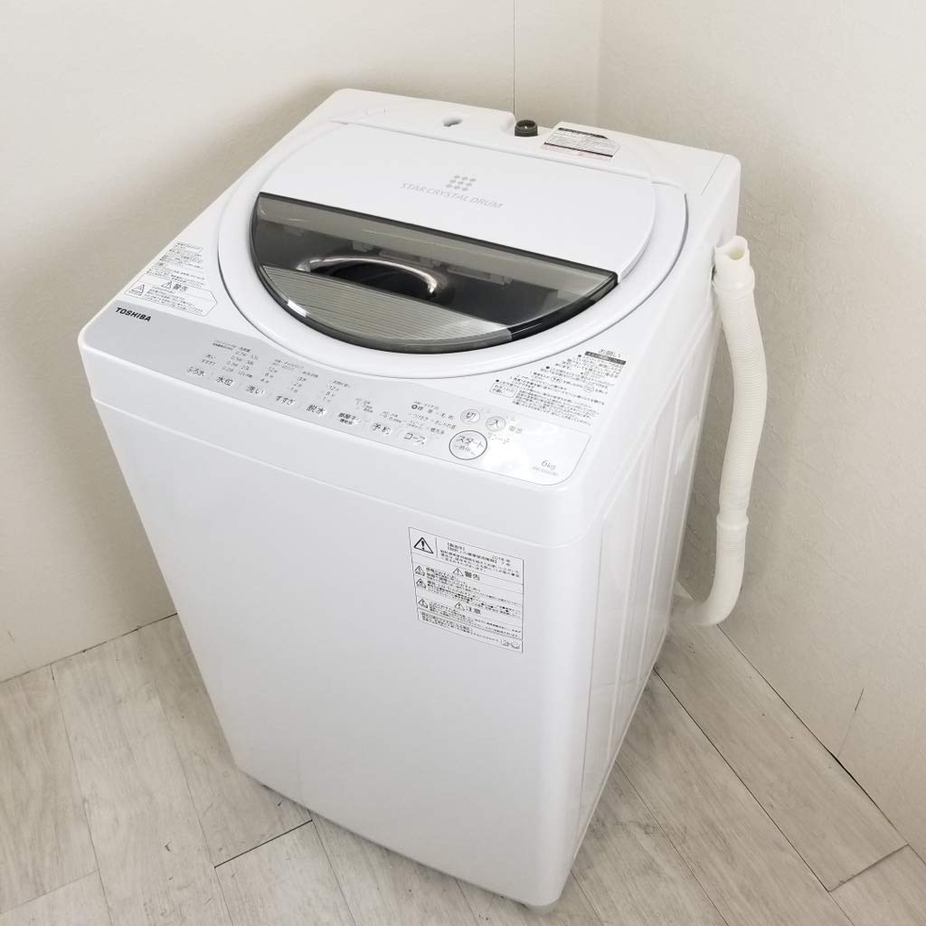 Amazon.co.jp: 東芝 全自動洗濯機 6kg グランホワイト AW-6G6 W : Home