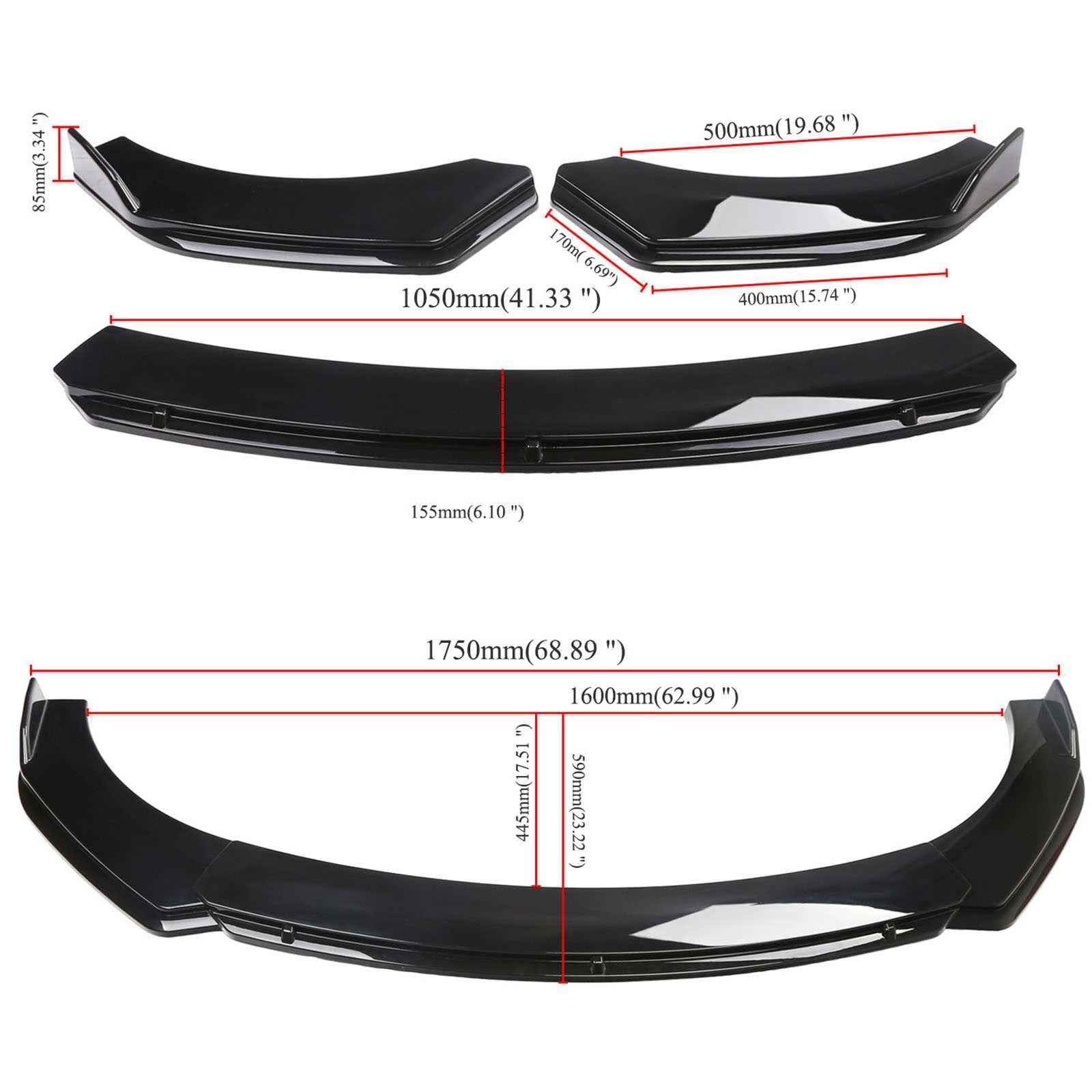 EVERY エブリィバン DA17V専用 フロントリップ チンスポ ABS ABS