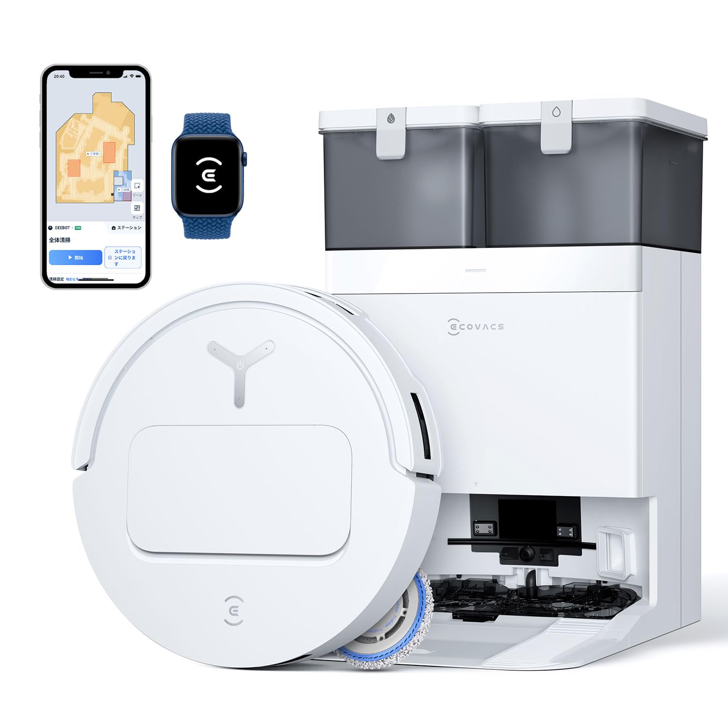 Amazon | 【超薄型】ECOVACS(エコバックス) T50 OMNI ロボット掃除機