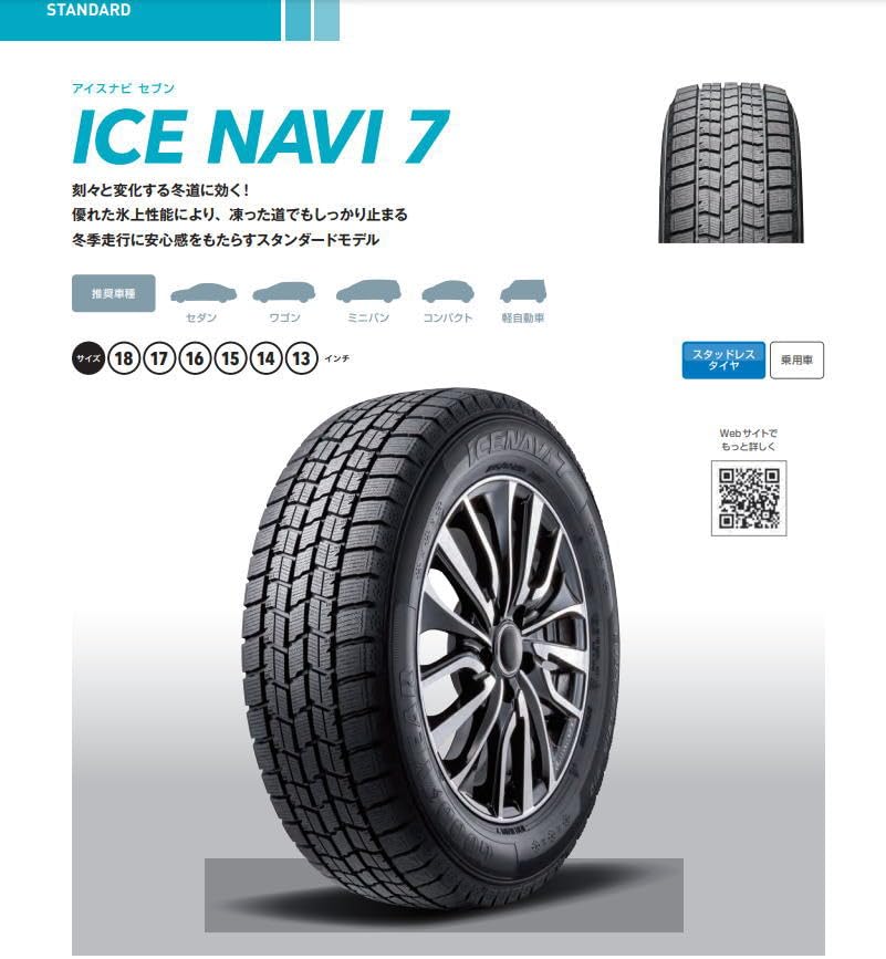 Amazon | 【ライズ/ロッキー(ガソリン車)】 GOODYEAR アイスナビ7 195