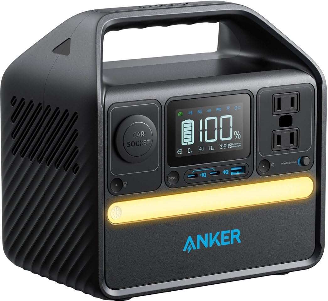 Anker 522 Portable Power Station,299Wh Solar Generator (Solar