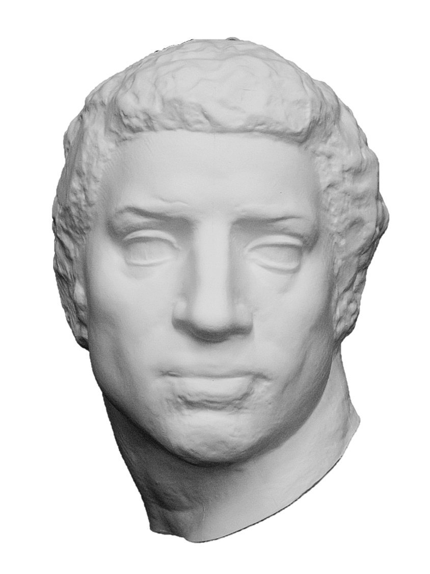 Amazon.co.jp: 石膏像 M－493 ブルータス半面 H．34cm : Home