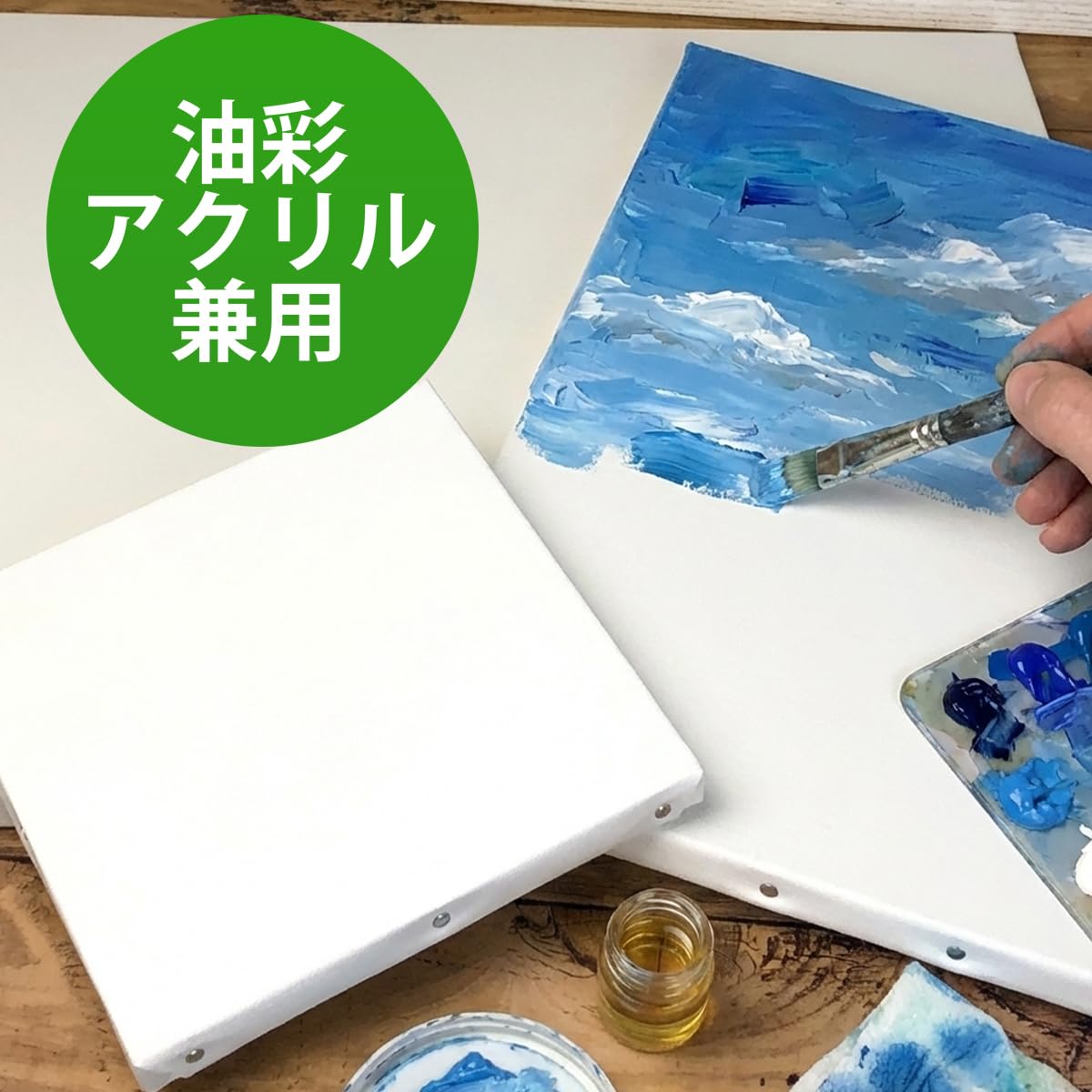 M250418Q160☆ 油絵 純麻張キャンパス F8 21枚 Amazon.co.jp