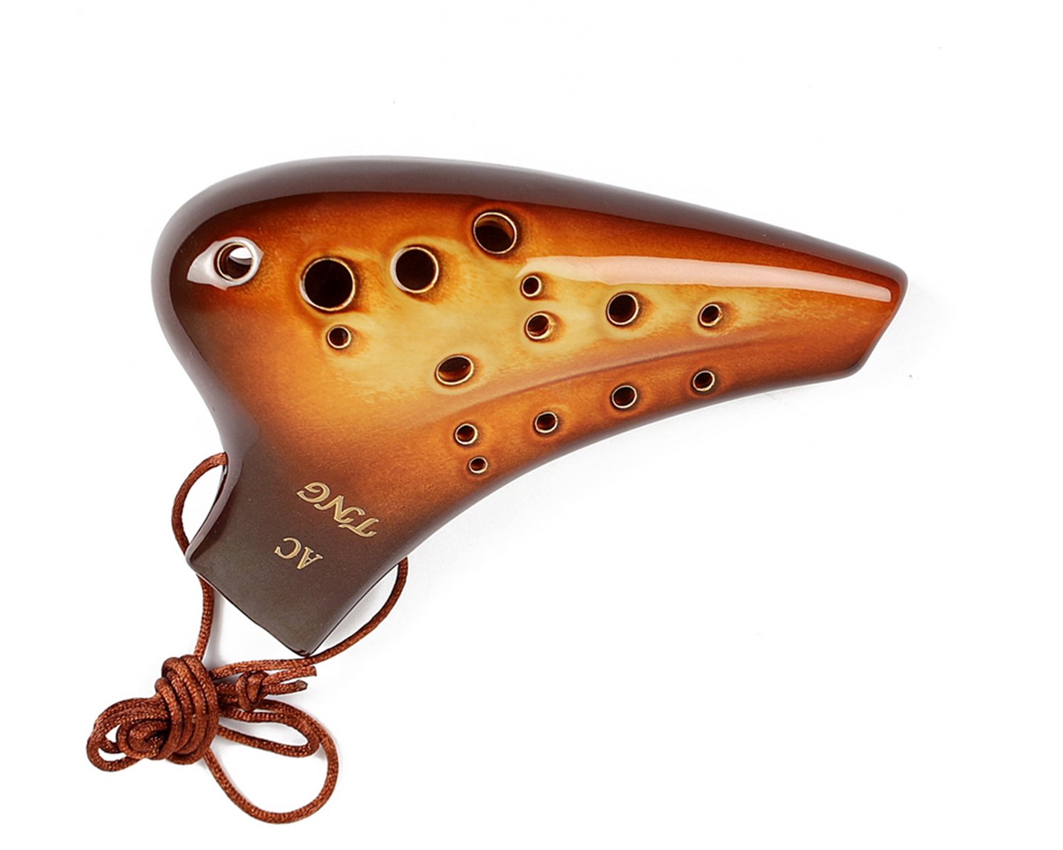 Amazon | TNG オカリナ 楽器 [ ダブル/アルト/オレンジ ] 高級 C調 AC