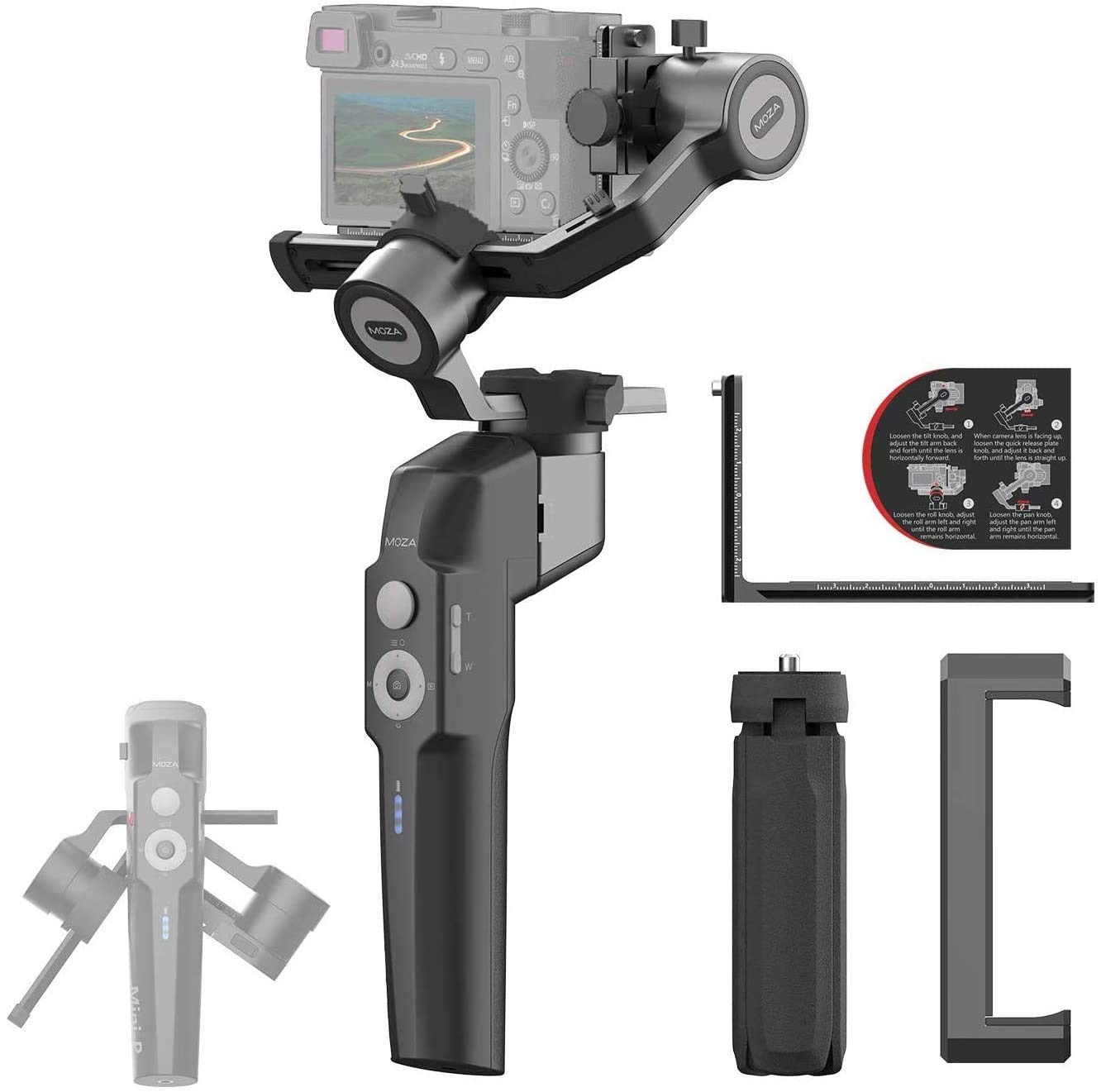 Amazon.co.jp: MOZA 3軸スタビライザー Mini-P スマホ 一眼レフ gopro
