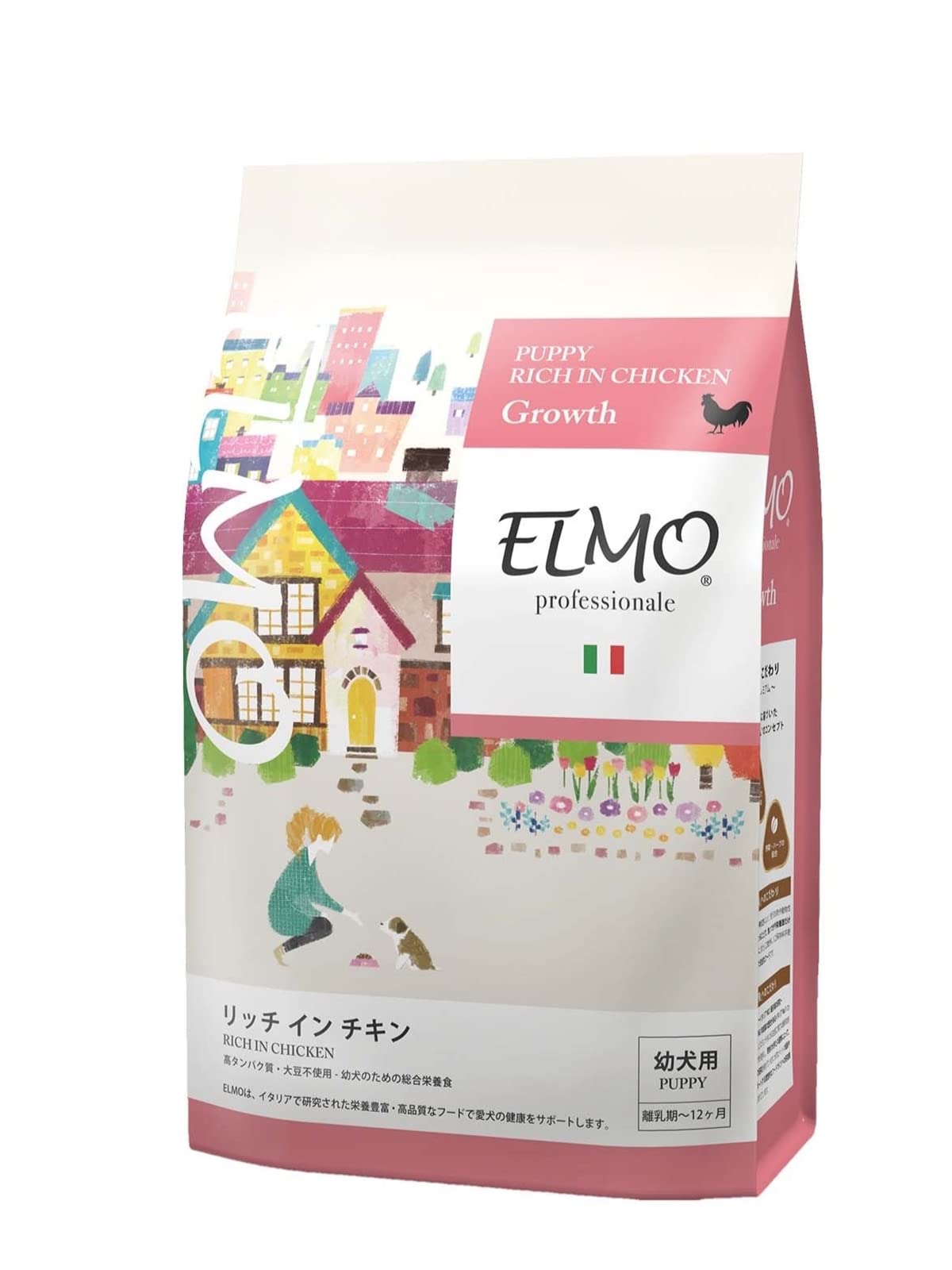 Amazon.co.jp: 【幼犬 子犬用 イタリア製ドッグフード 800g】ELMO