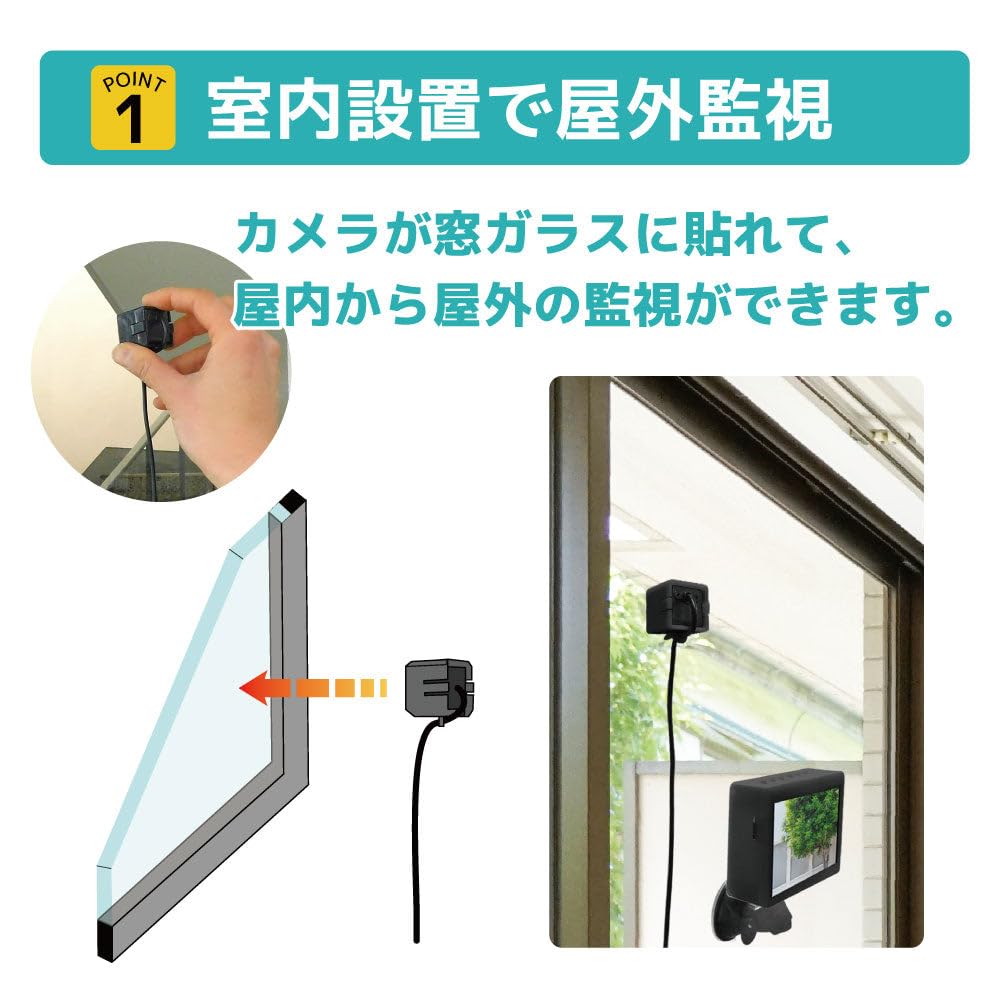 Amazon.co.jp: ブロードウォッチ【貼るor置くだけ】 窓越し防犯 4