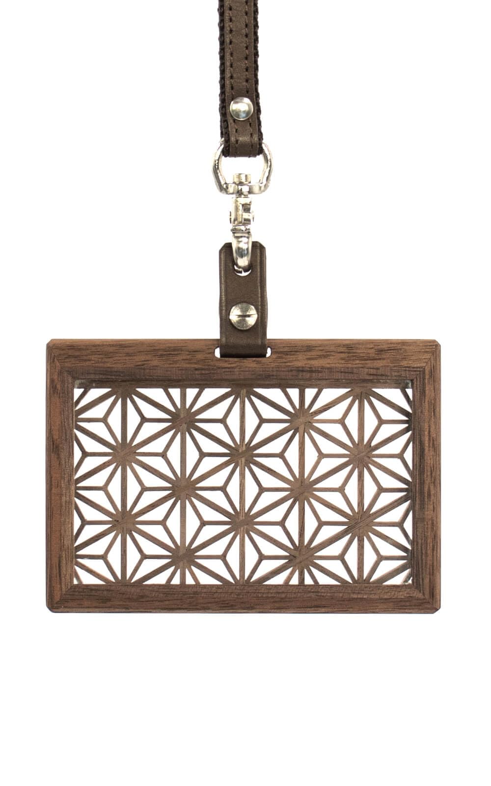 Amazon.co.jp: [shinboku] Ichie 組子細工のIDカードホルダー 組子細工