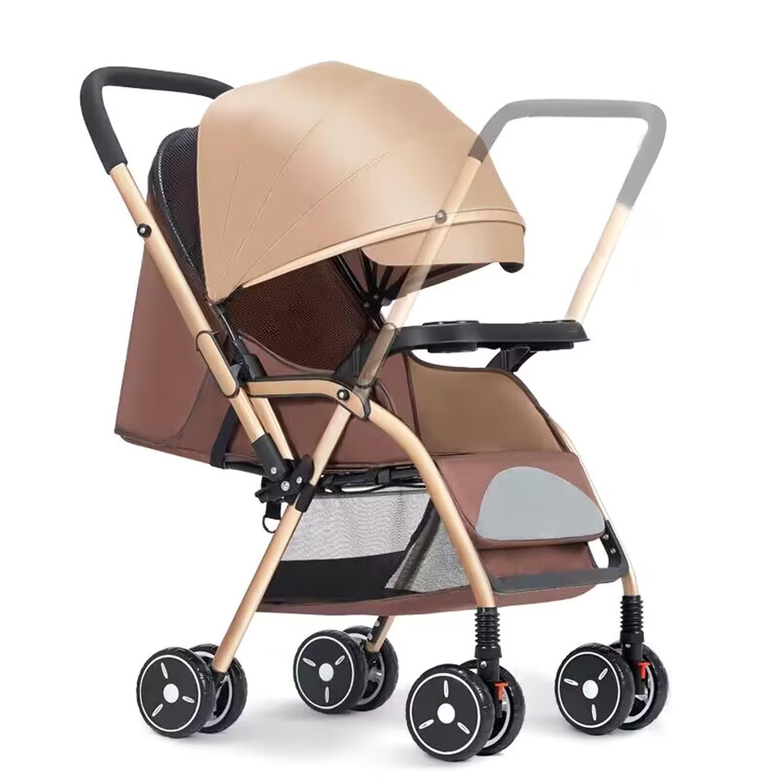Amazon.co.jp: HZDMJ 両対面 ベビーカー ab型 折り畳み 軽量