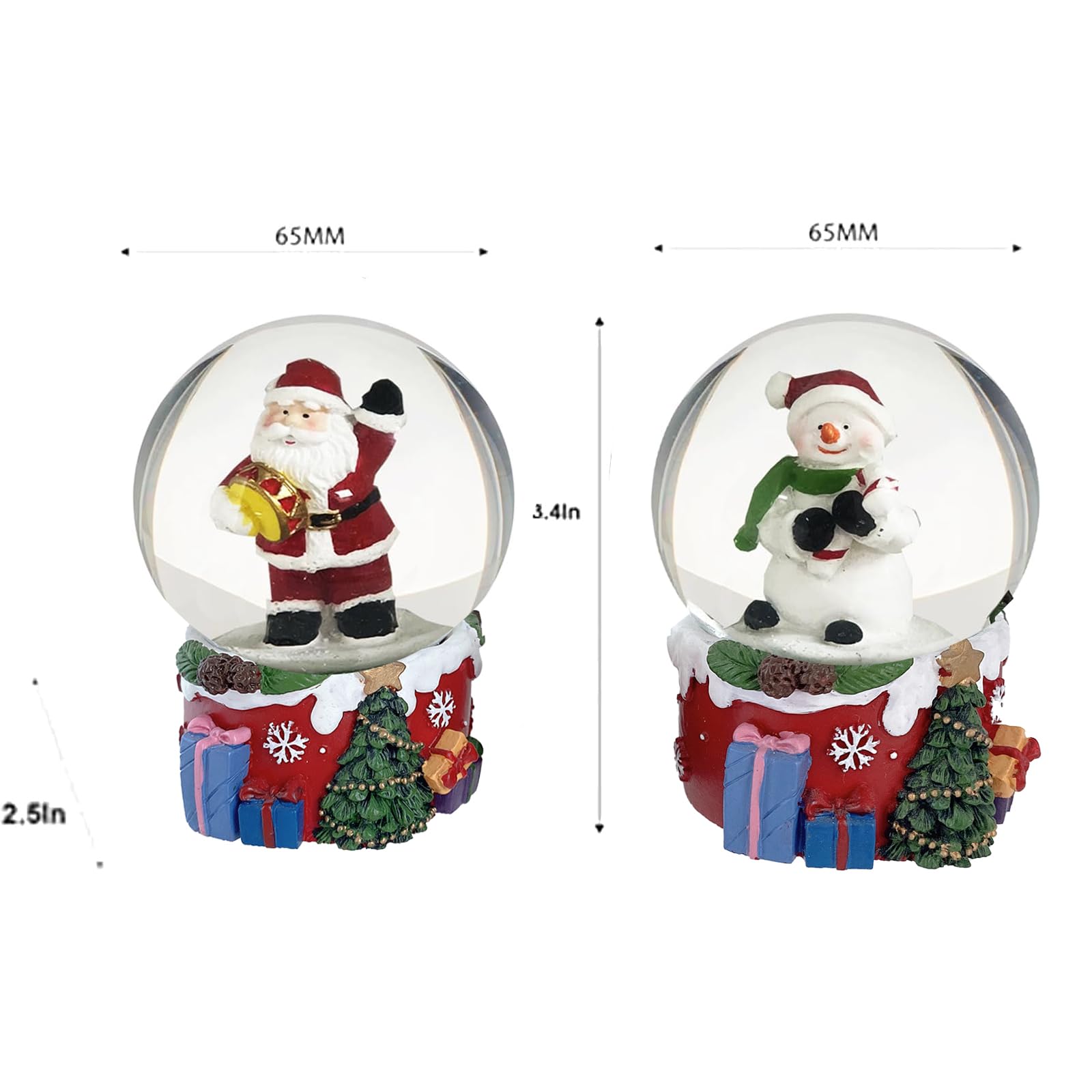 Amazon.co.jp: Koncenttop S/2 クリスマス スノードーム