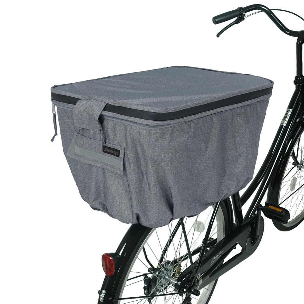 Amazon.co.jp: AETONYX 自転車後かごカバー 2段式 大容量 防水 撥水 止