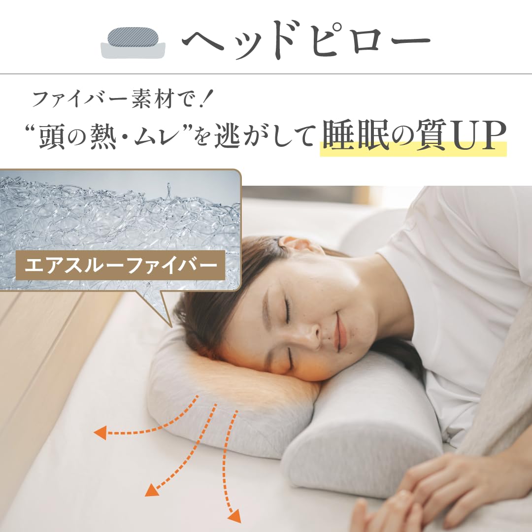Amazon｜[CALQS ホッとする枕 PLUS ライトグレー] 枕 ピロー 首 肩
