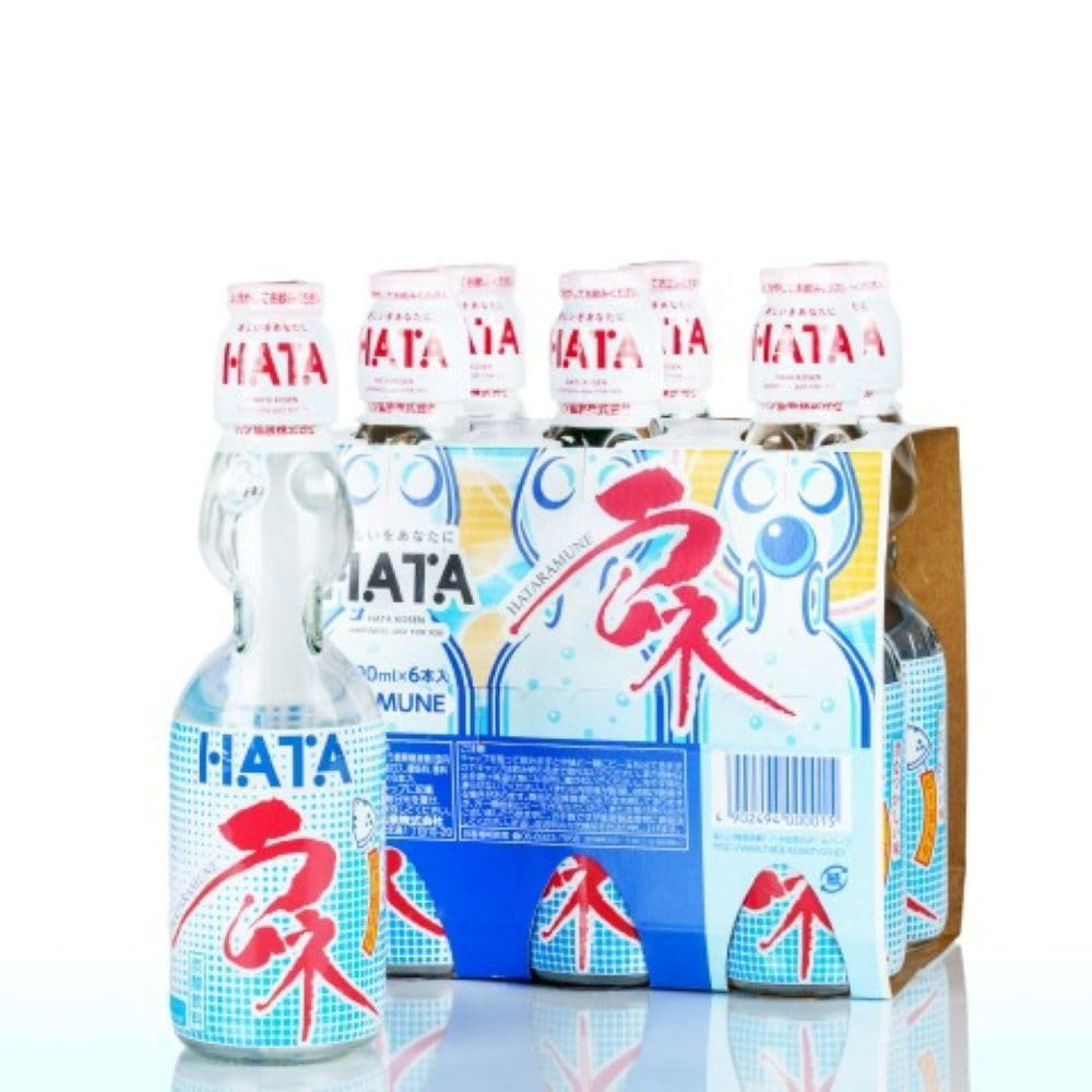 Amazon.co.jp: ハタ鉱泉 なつかしの味 びんラムネ ビー玉入り 200ml 6