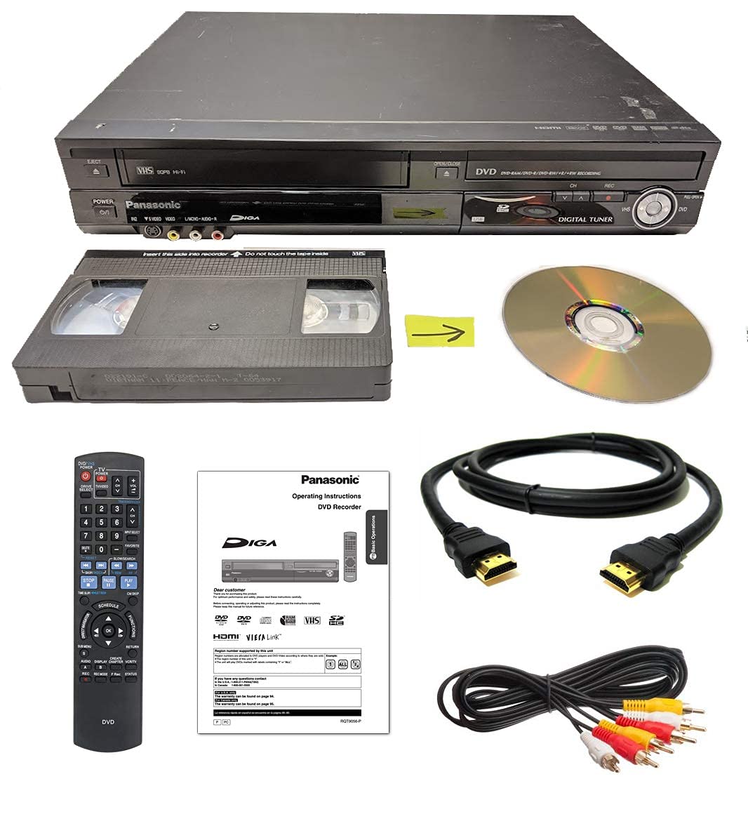 Amazon.com: Panasonic VHS to DVD Recorder VCR Combo w/ Remote