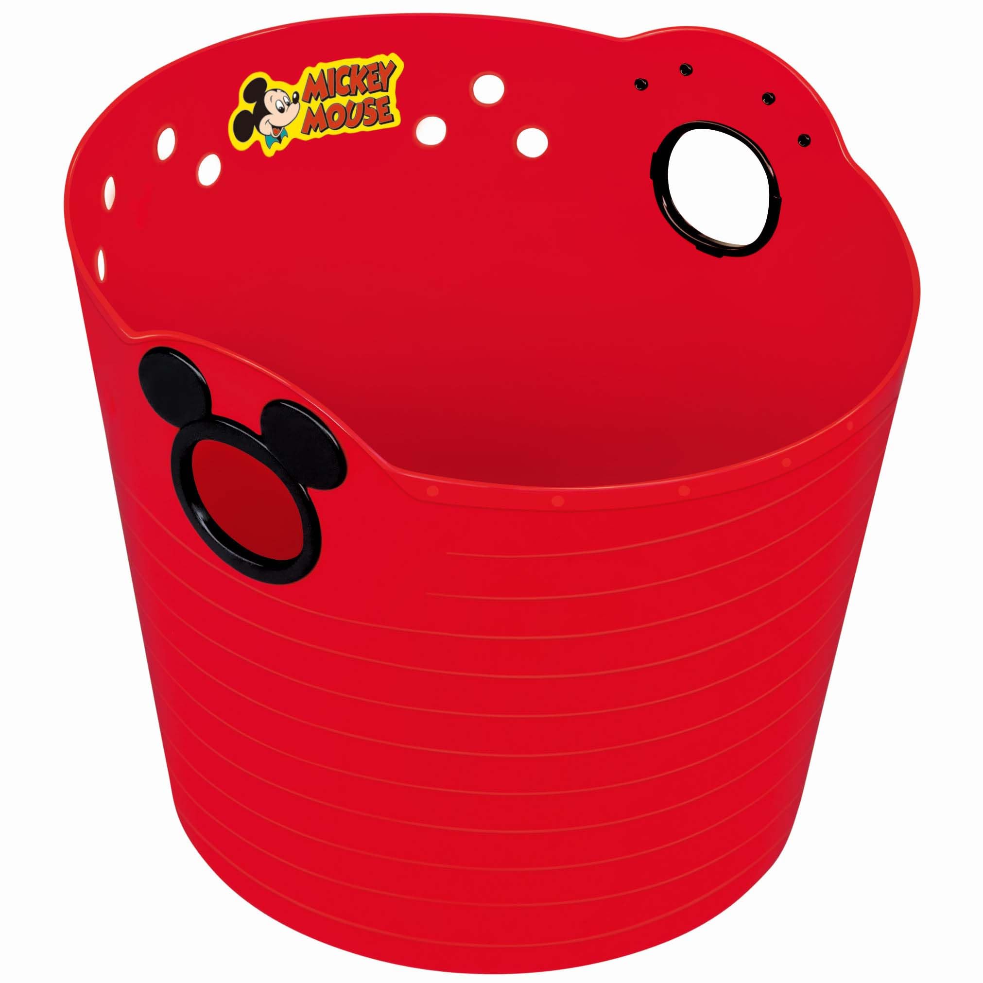 Amazon.co.jp: 錦化成 ミッキーマウス やわらかバケツ レッド 小物の
