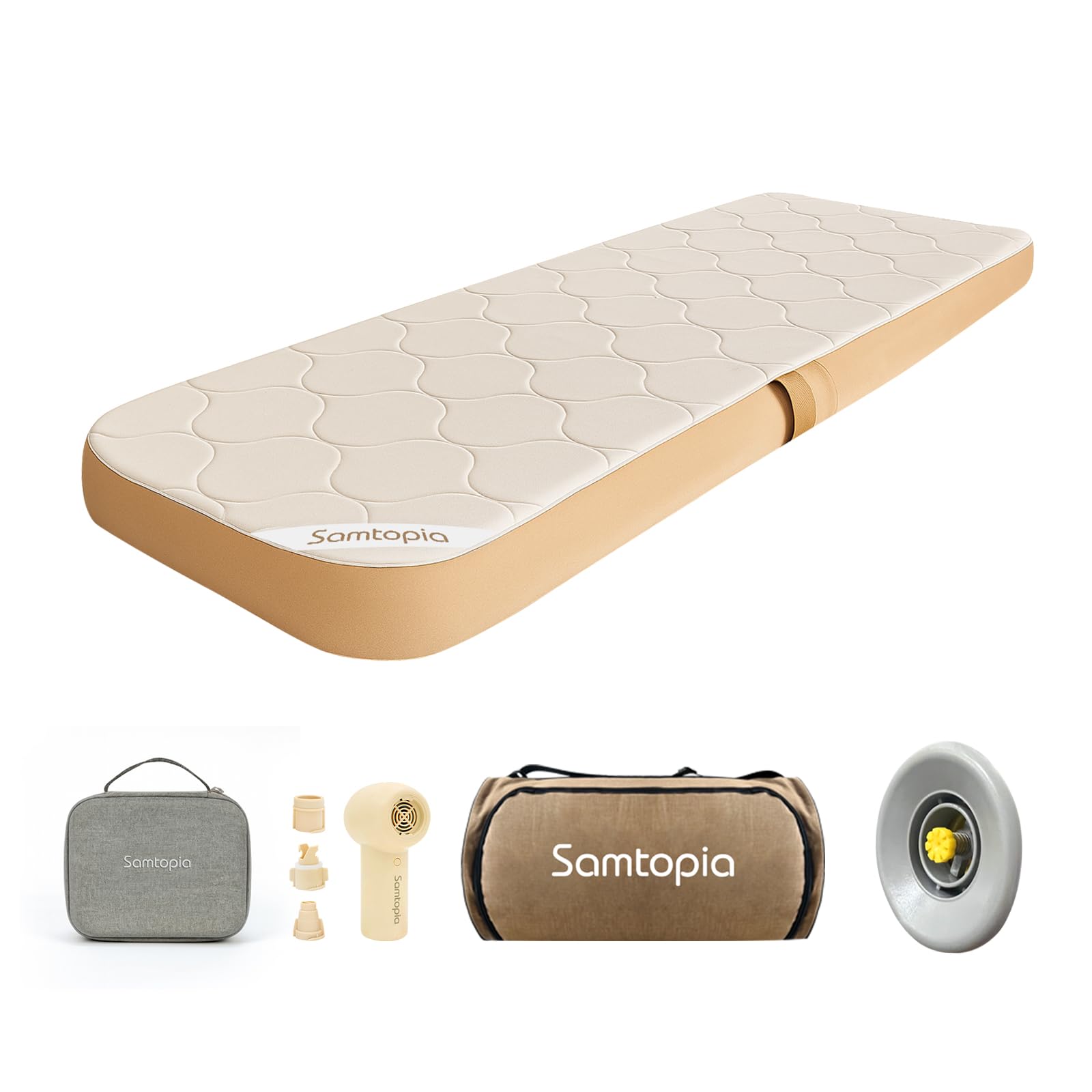 Amazon.co.jp: samtopia エアーベッド 電動ポンプ付き「最新鋭の独自