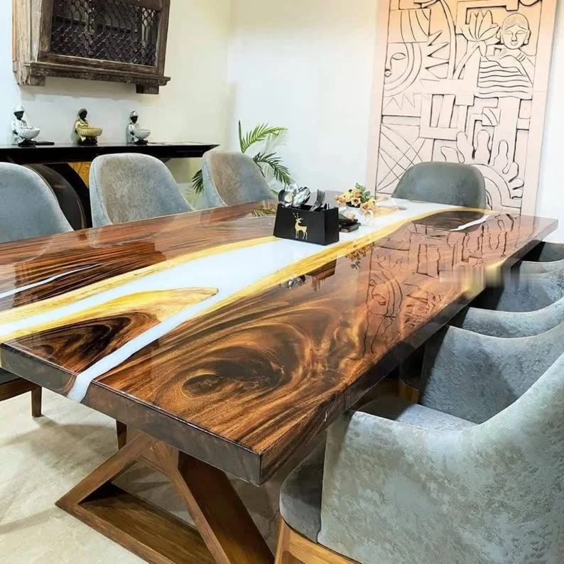 Amazon.com - Personalized Large EPOXY Table, Resin Dining Table