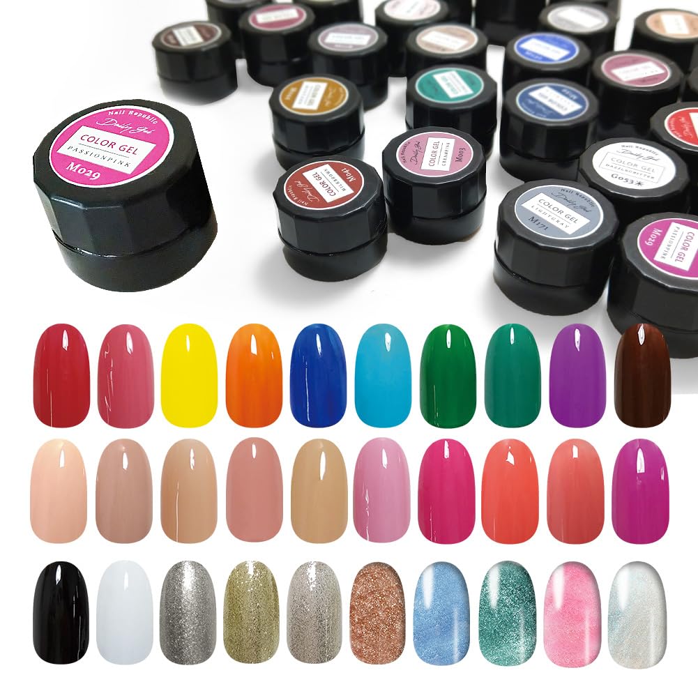 Amazon | DailyGel カラージェル セット 3g 30色セット NAILREPUBLIC