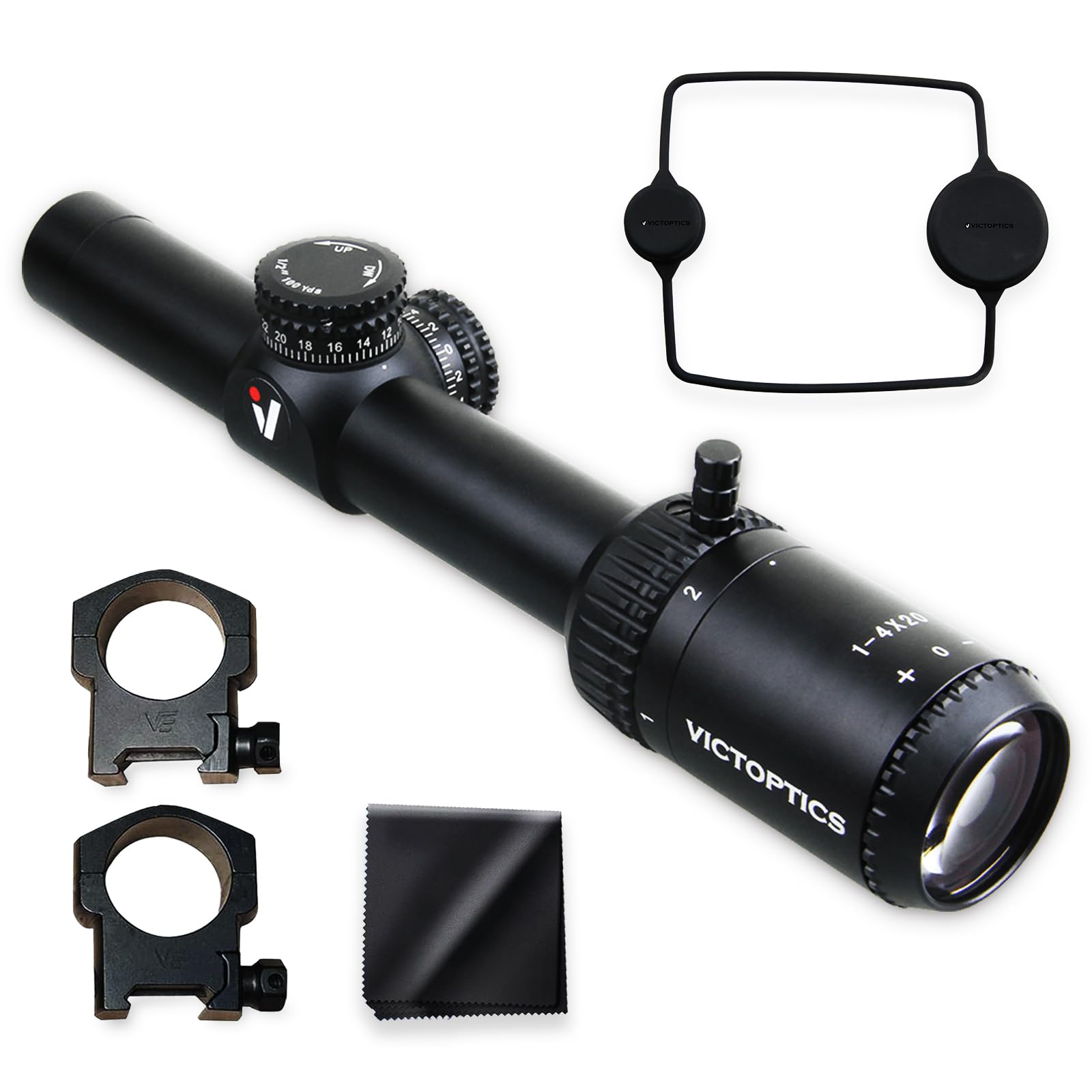 Amazon.co.jp: VictOptics ZOD 1-4x20 ライフルスコープ 1～4 倍可変