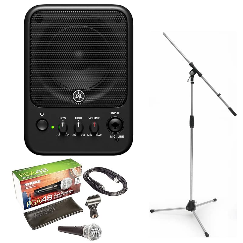 Amazon | ヤマハ MS101-4 パワードスピーカー マイク入力(XLR)も搭載