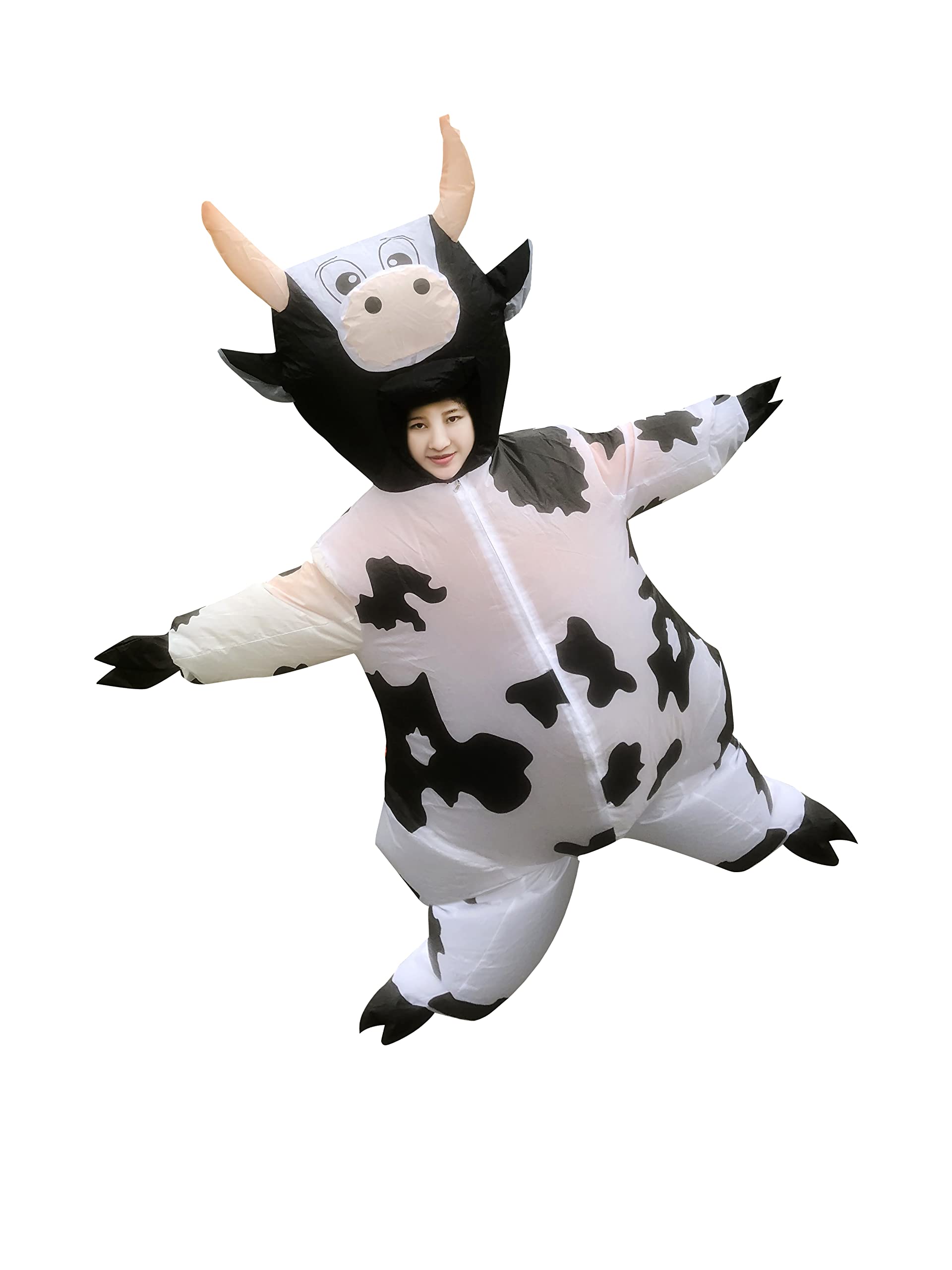 Amazon.co.jp: [DAIFUQIHUA] 牛 コスプレ 着ぐるみセット コスチューム