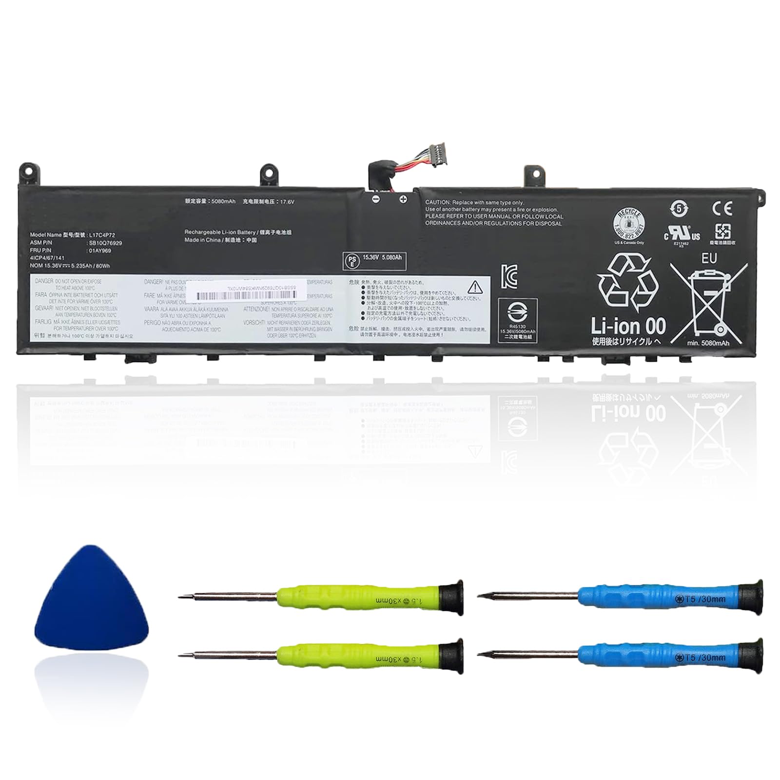 Amazon.com: OUWEE L17C4P72 Laptop Battery Compatible with Lenovo