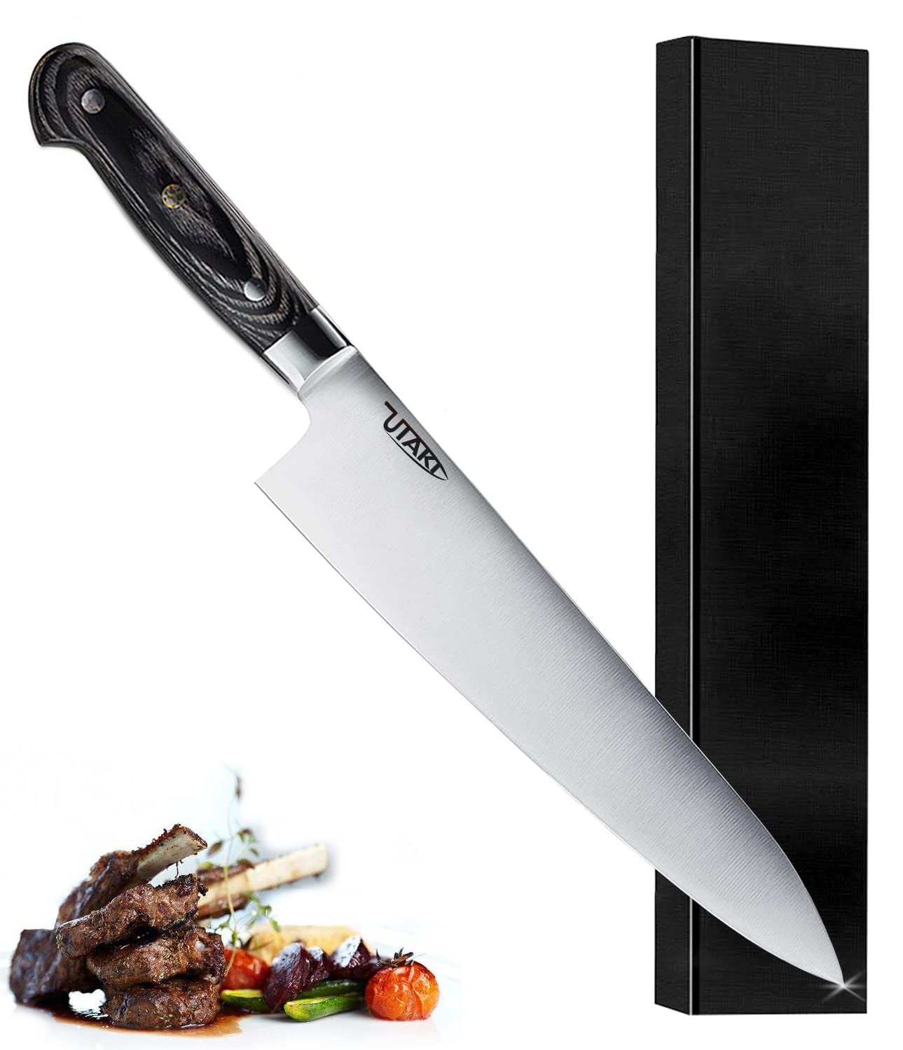 ドイツ4116鋼 牛刀 295mm Amazon | Utaki 牛刀包丁 ドイツ4116