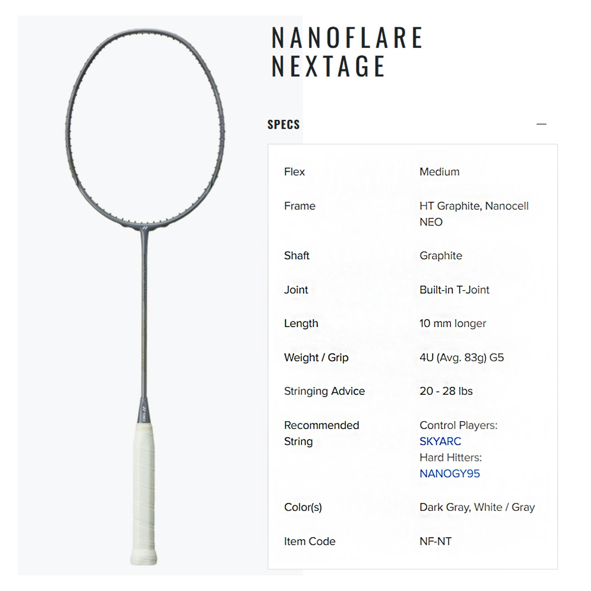 Amazon | ヨネックス(ヨネックス) Nanoflare Nextage バドミントン