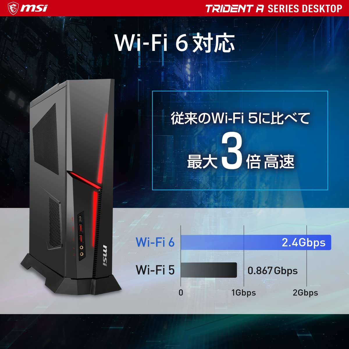Amazon.co.jp: MSI TRIDENT A 12TH-400JP ゲーミングデスクトップPC 省