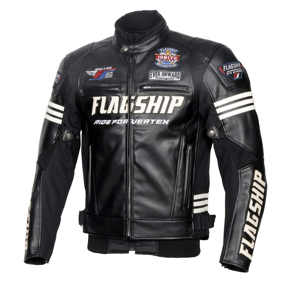 Amazon | [フラッグシップ] バイク用 ジャケット イグナイトPUレザー