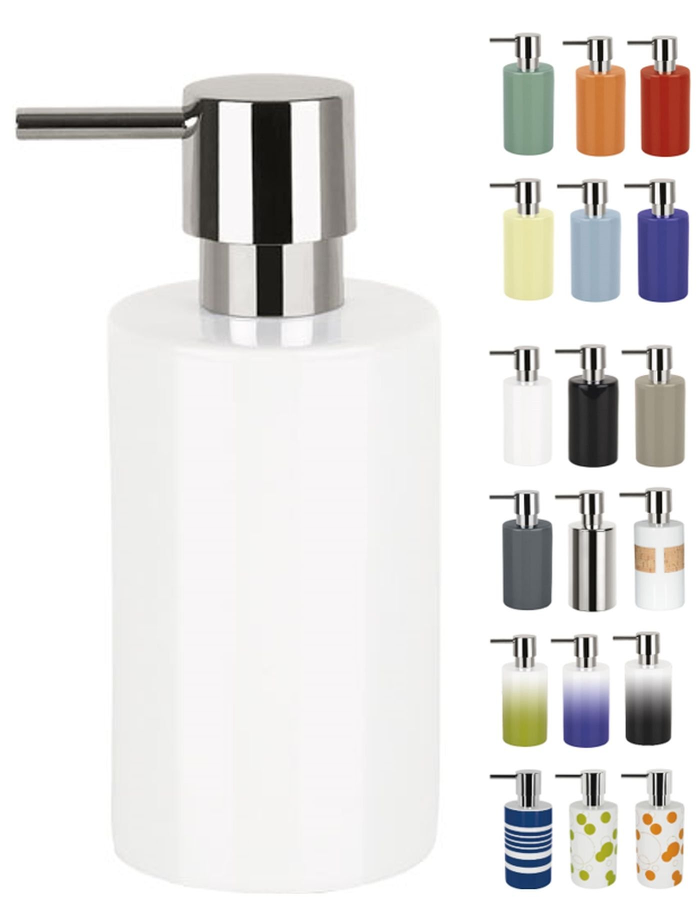 Amazon.com: Spirella Tube Stoneware Soap Dispenser, White : Health