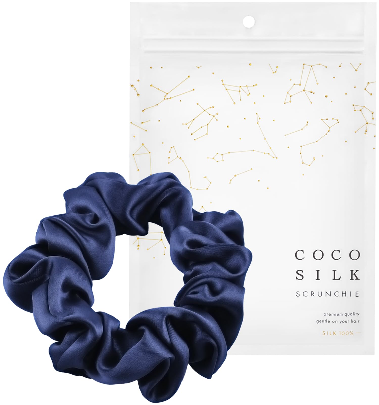 Amazon | [COCOSILK]シルク シュシュ ヘアゴム 跡がつかない シルク100