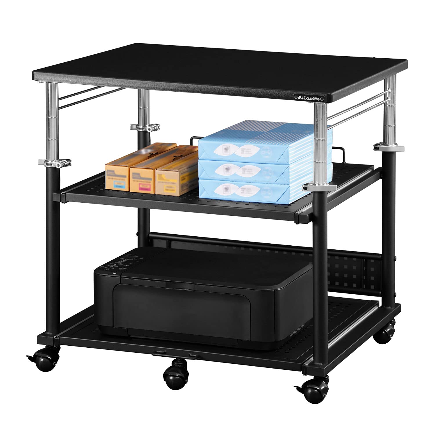 Amazon.co.jp: Bauhutte ( バウヒュッテ ) 昇降式 プリンター台 ラージ