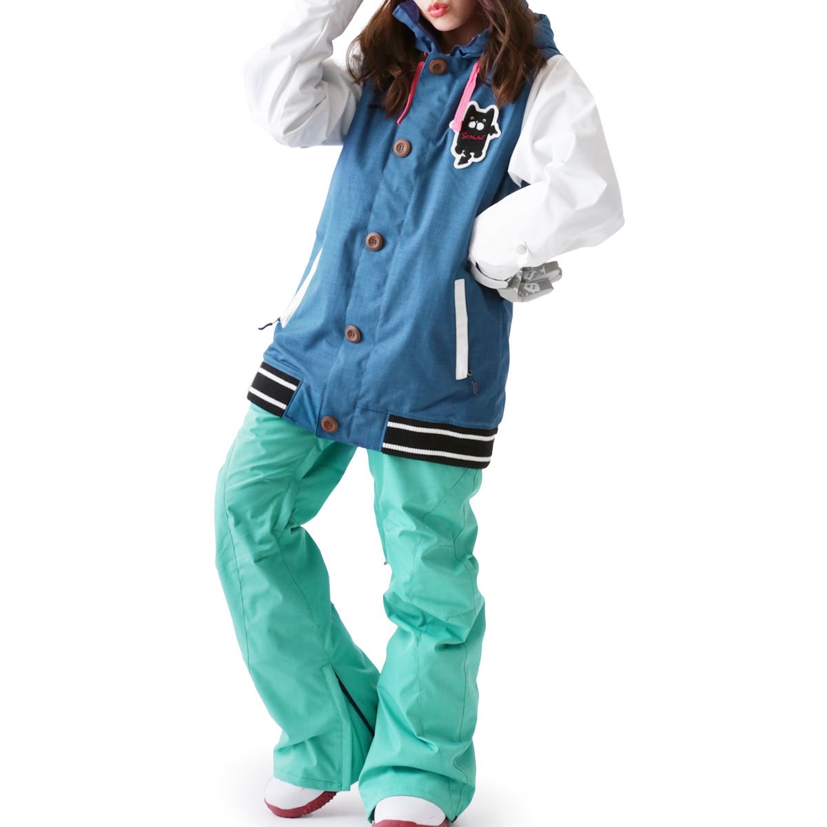 Amazon | ScoLar(スカラー) 全20色柄 レディース スノーボード ウェア